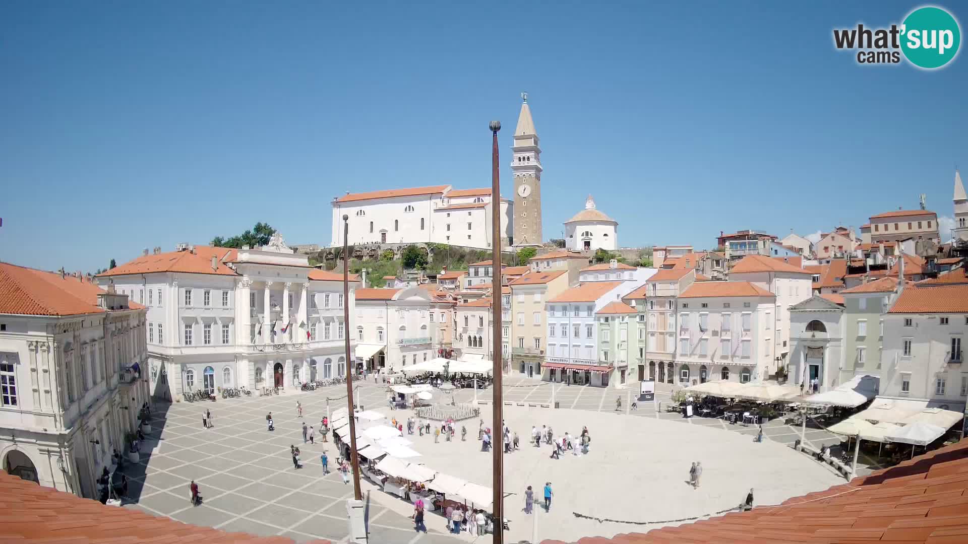 Webcam Piran – Tartini platz – Art Hotel Tartini