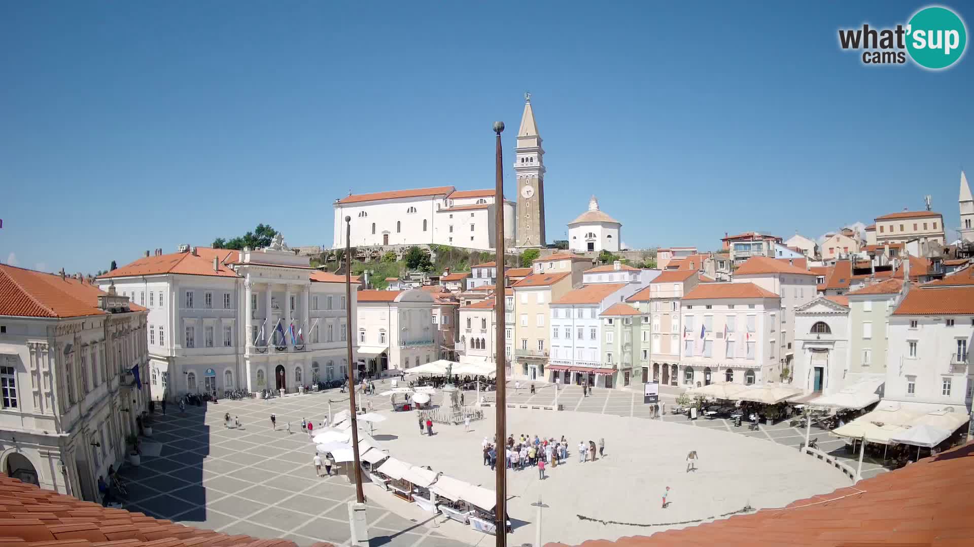 Live Webcam Piran – Tartini square – Art Hotel