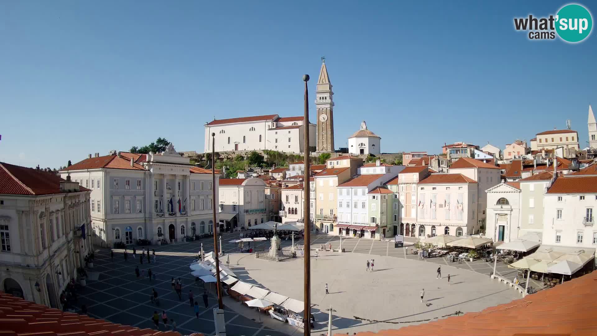 Webcam Live Piran – Carre Tartini “Mestna Kavarna”