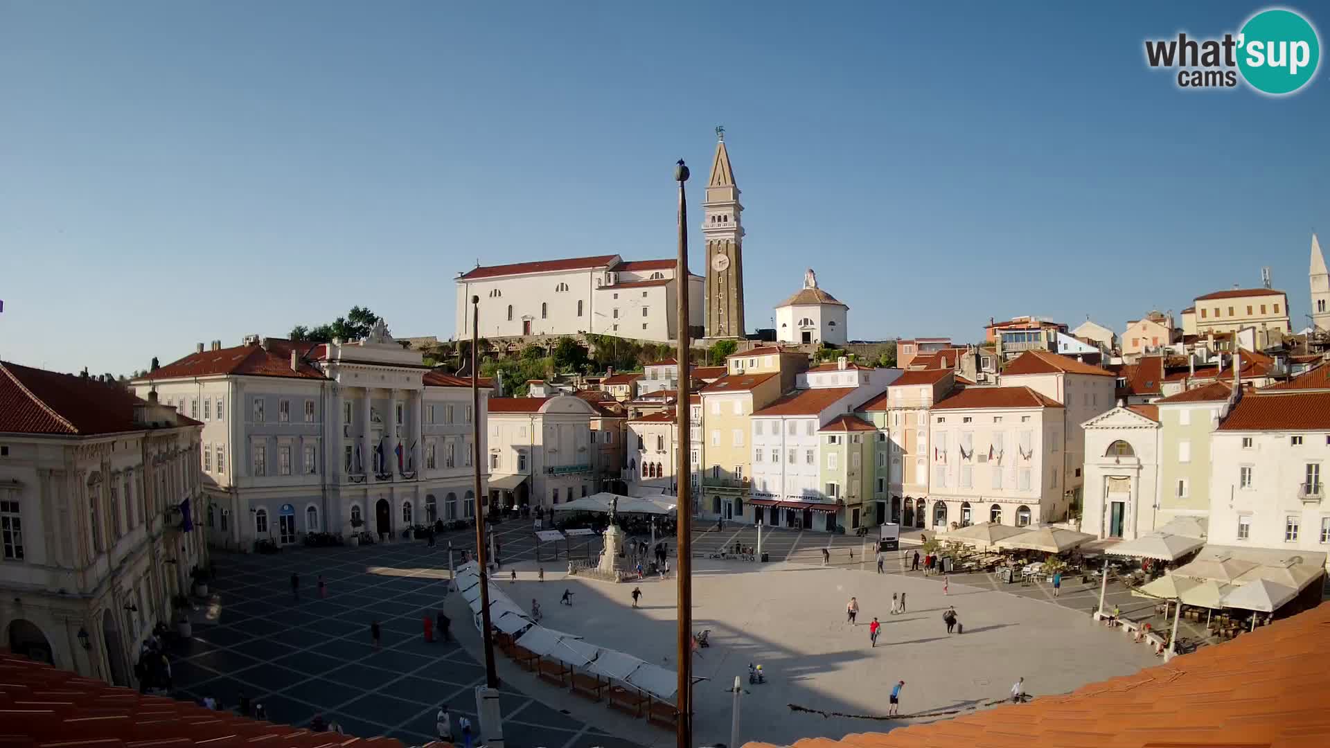 Kamera Piran v Živo – Tartinijev trg
