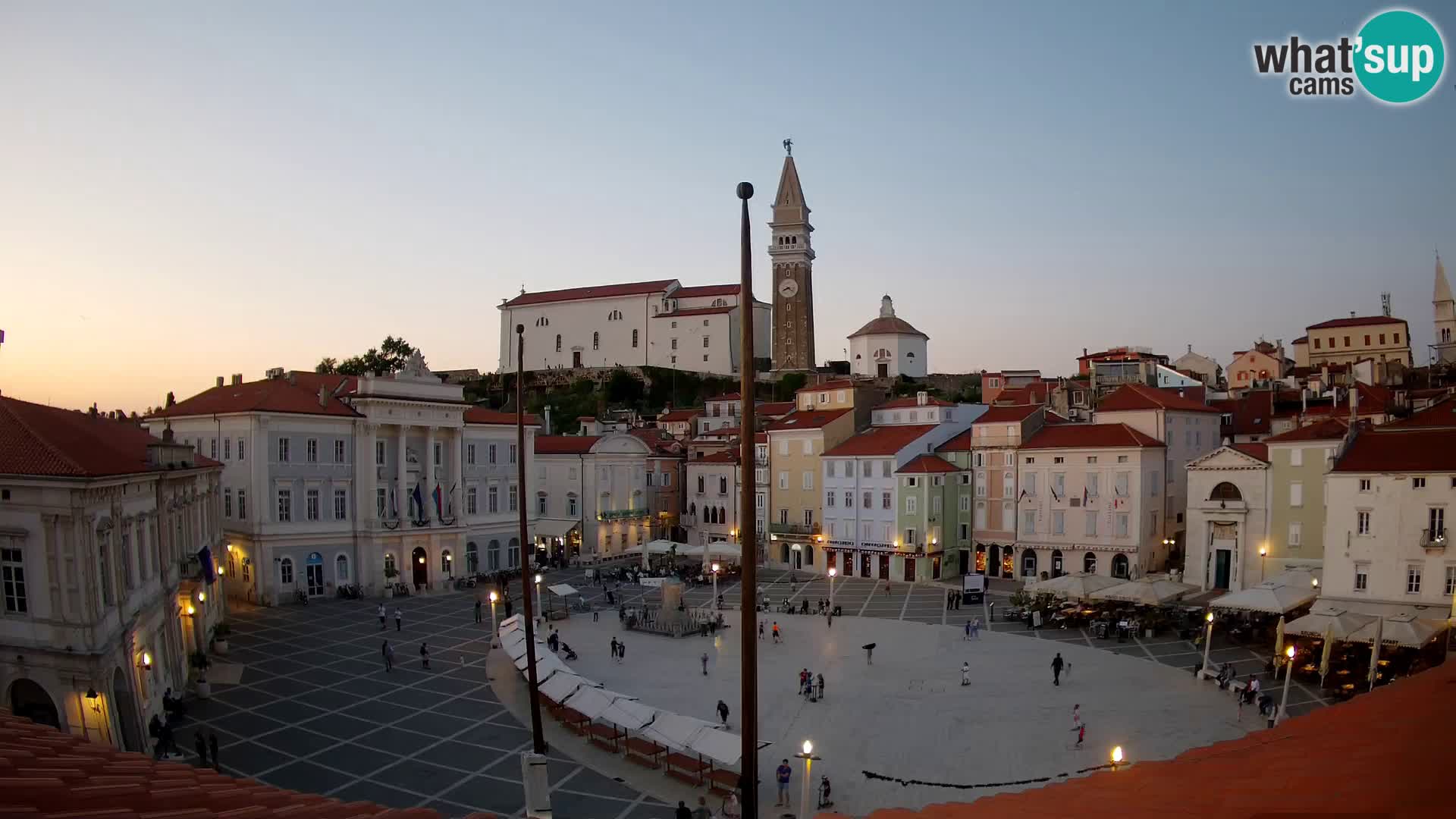 Live Webcam Piran – Tartini square – Art Hotel