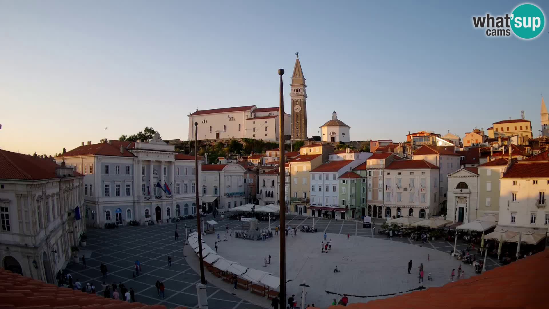 Webcam Piran – Plaza Tartini “Mestna Kavarna”