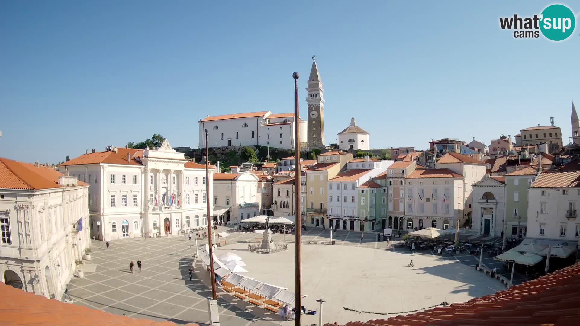 Webcam Live Piran – Carre Tartini “Mestna Kavarna”