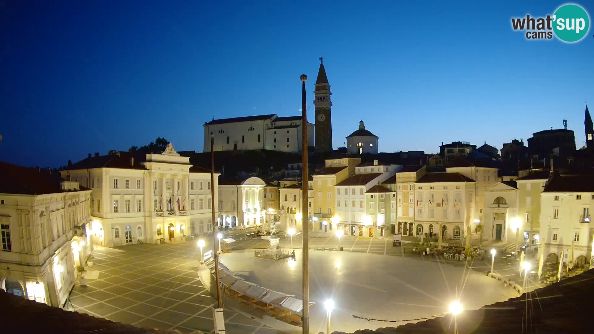 Webcam Live Piran – Carre Tartini “Mestna Kavarna”