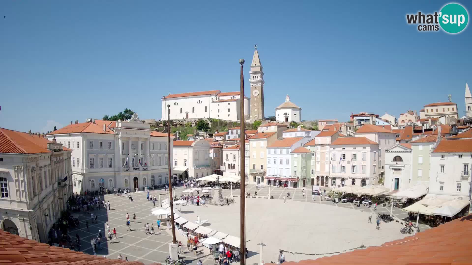 Webcam Piran – Plaza Tartini “Mestna Kavarna”