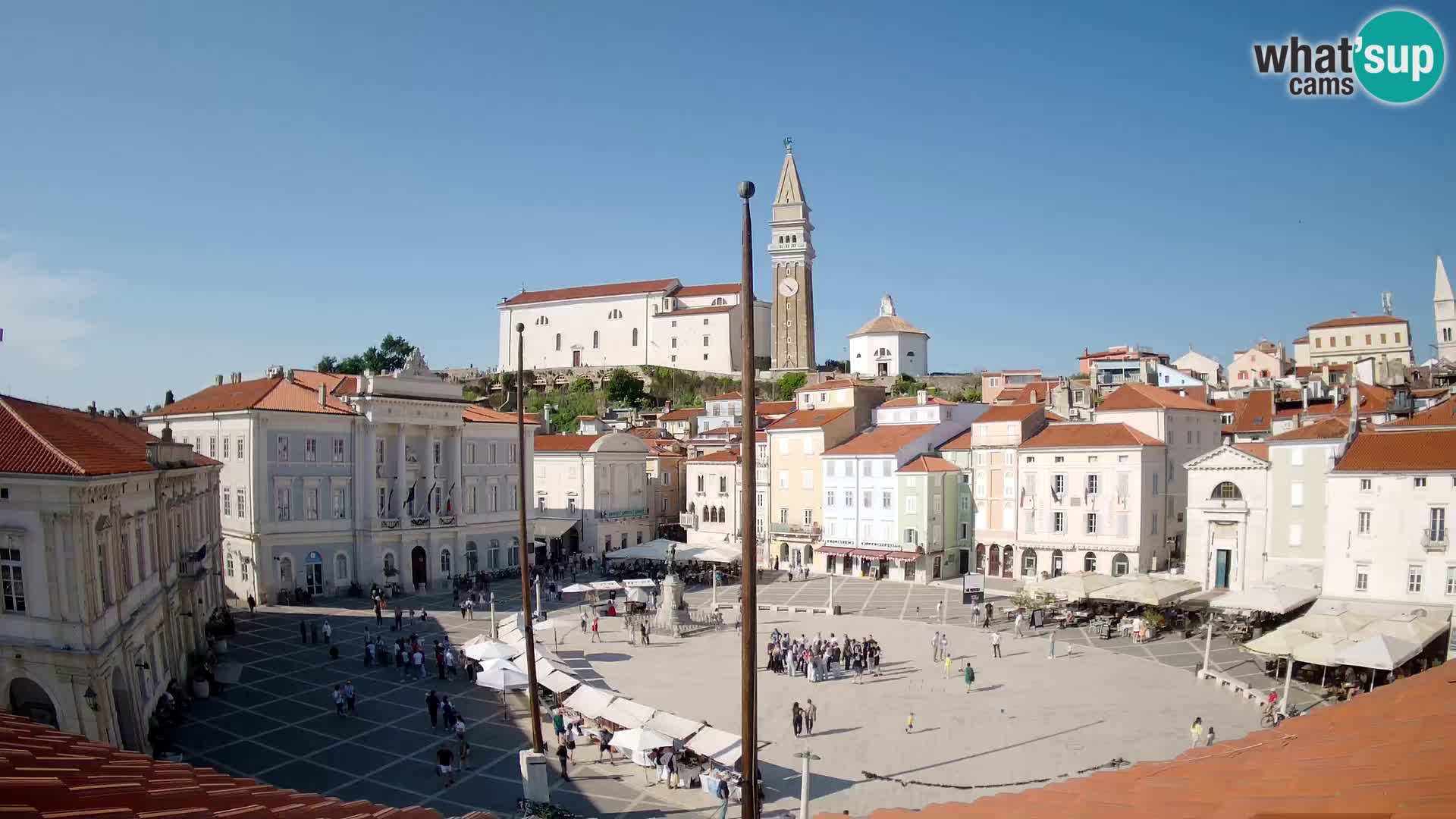 Webcam Piran – Tartini platz – Art Hotel Tartini
