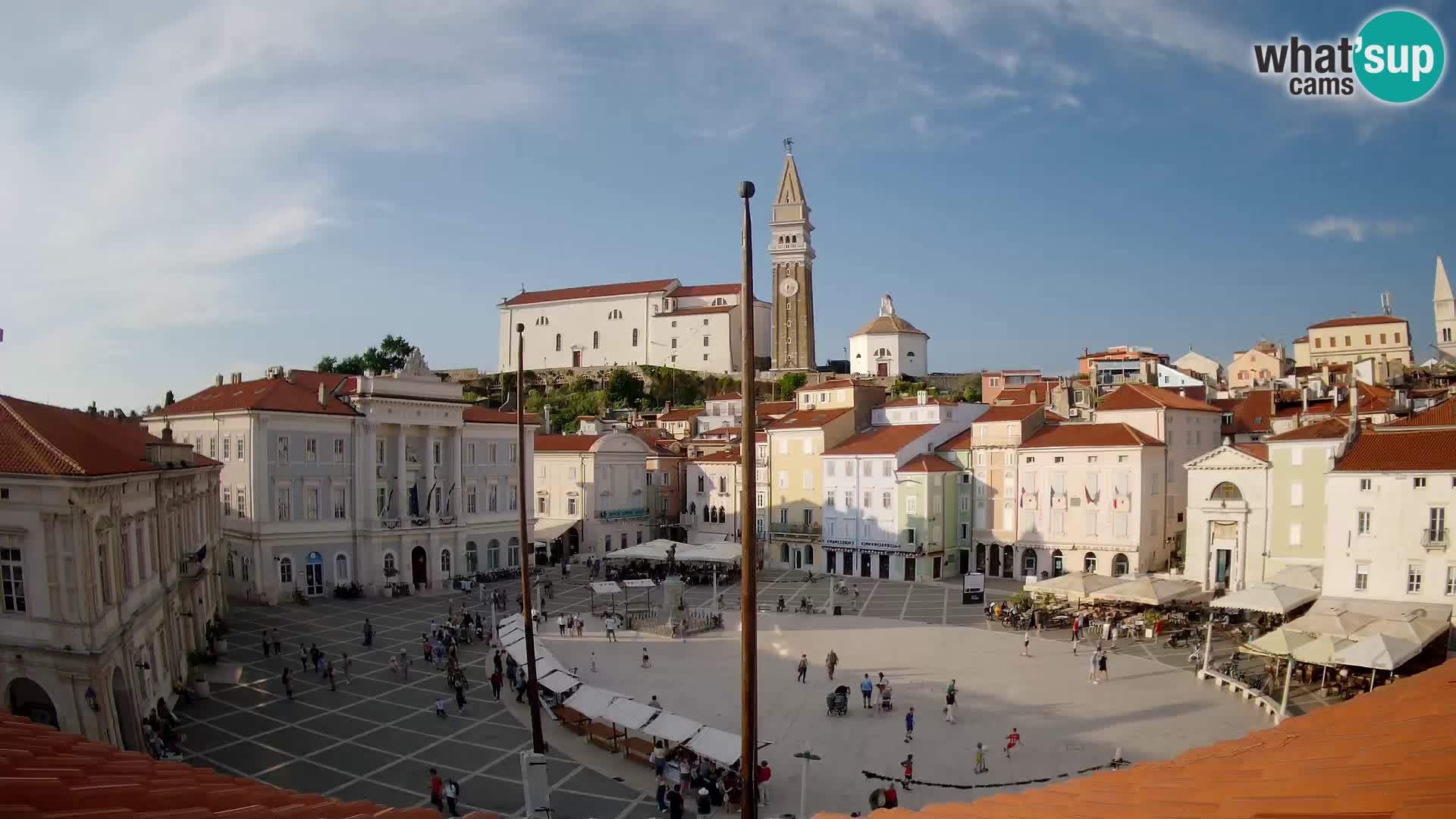 Live Webcam Piran – Tartini square – Art Hotel