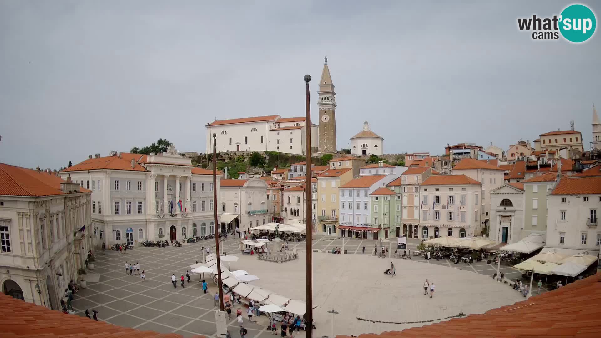 Kamera Piran v Živo – Tartinijev trg