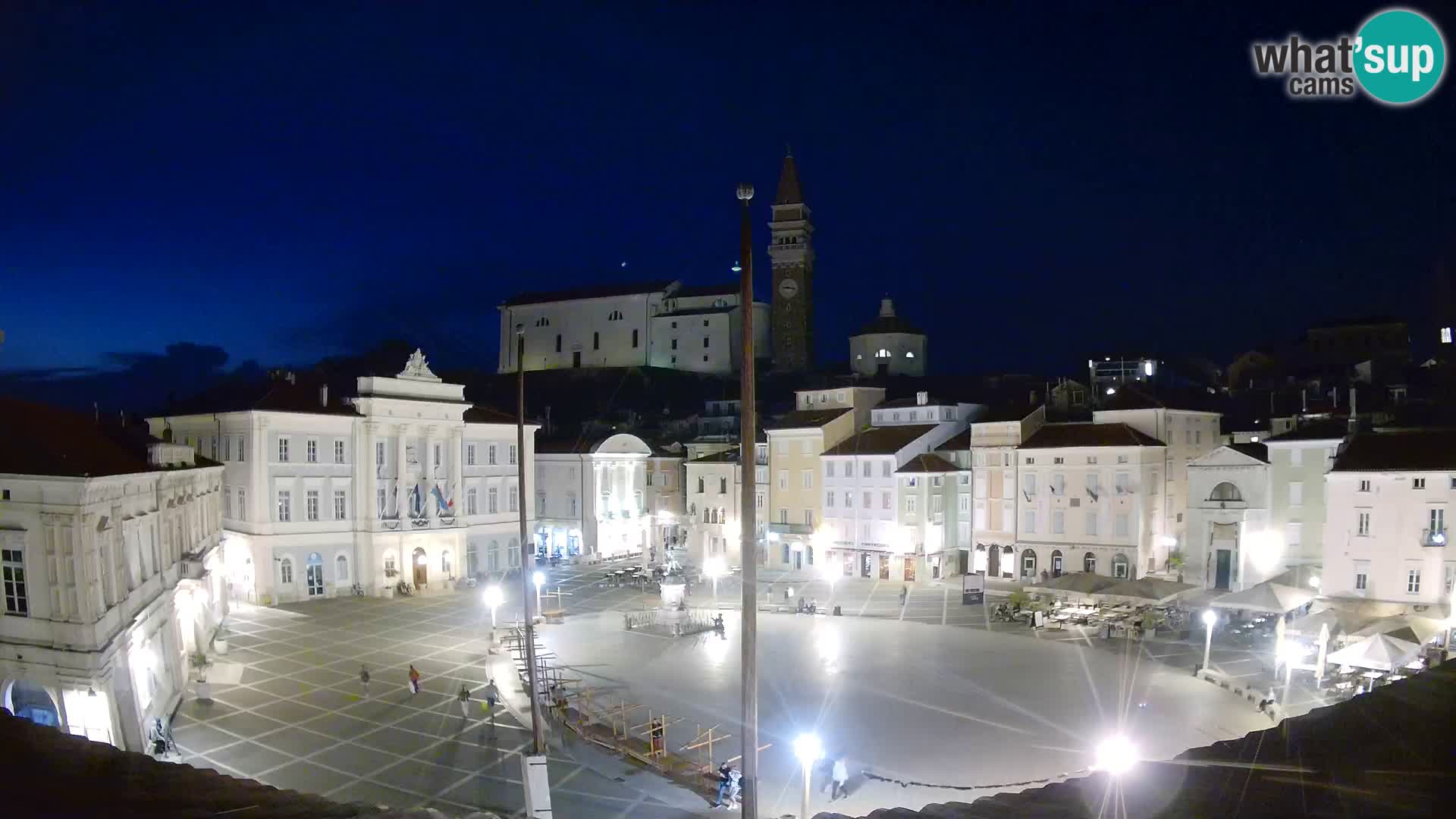 Webcam Pirano – Piazza Tartini dalla “Mestna Kavarna”