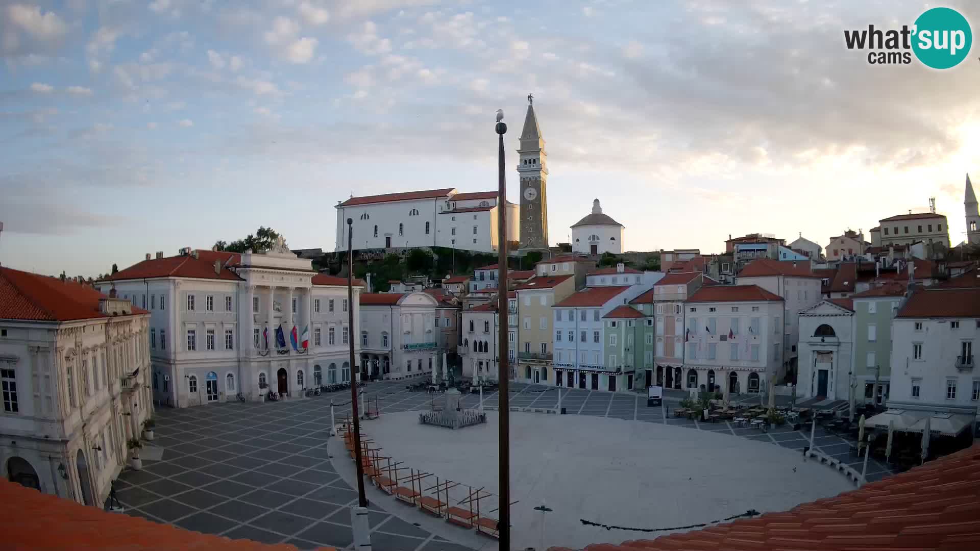Webcam Piran – Plaza Tartini “Mestna Kavarna”
