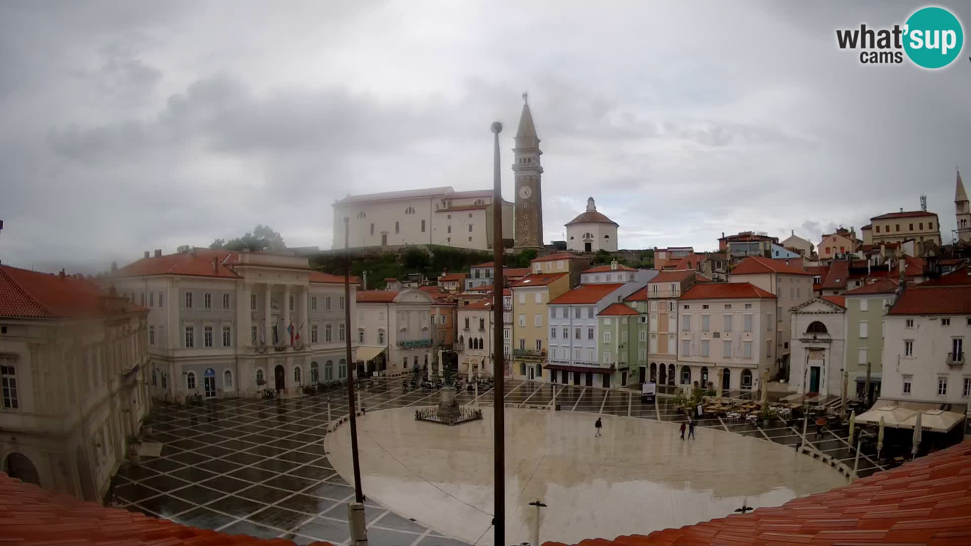 Web Kamera Piran – Tartinijev trg sa “Mestna Kavarna”