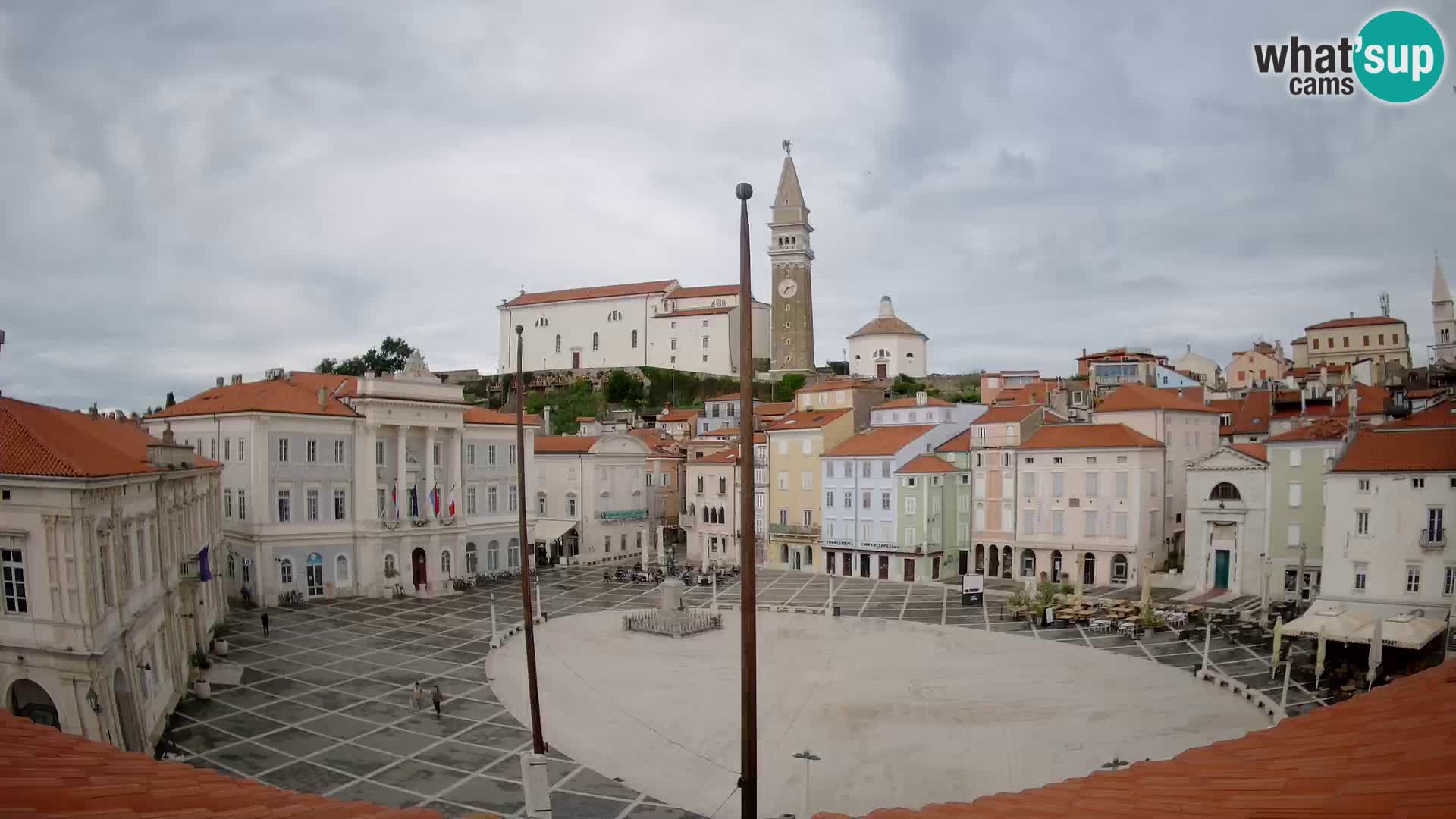 Webcam Live Pirano ( Piran )- Piazza Tartini