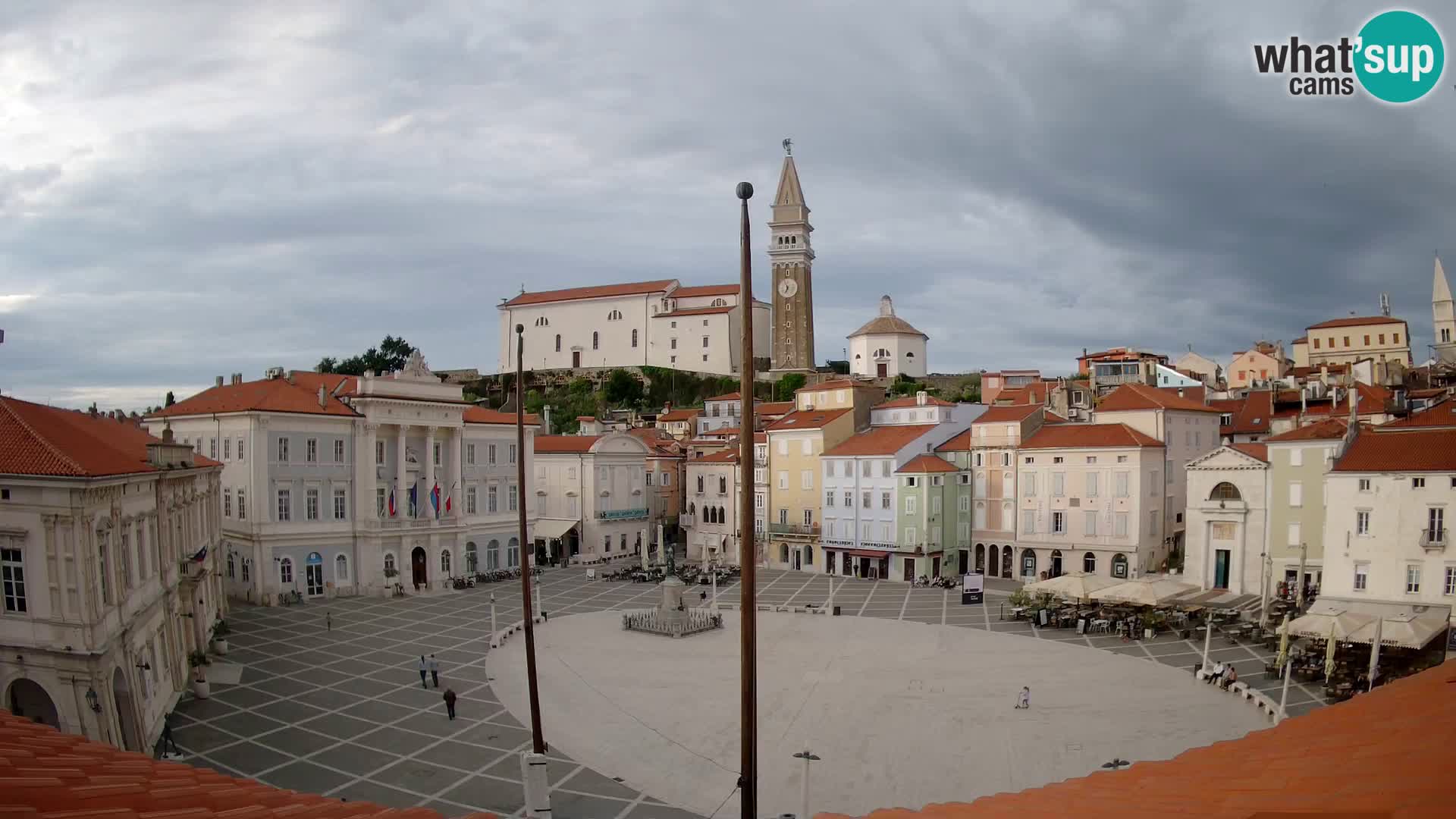 Web Kamera Piran – Tartinijev trg sa “Mestna Kavarna”