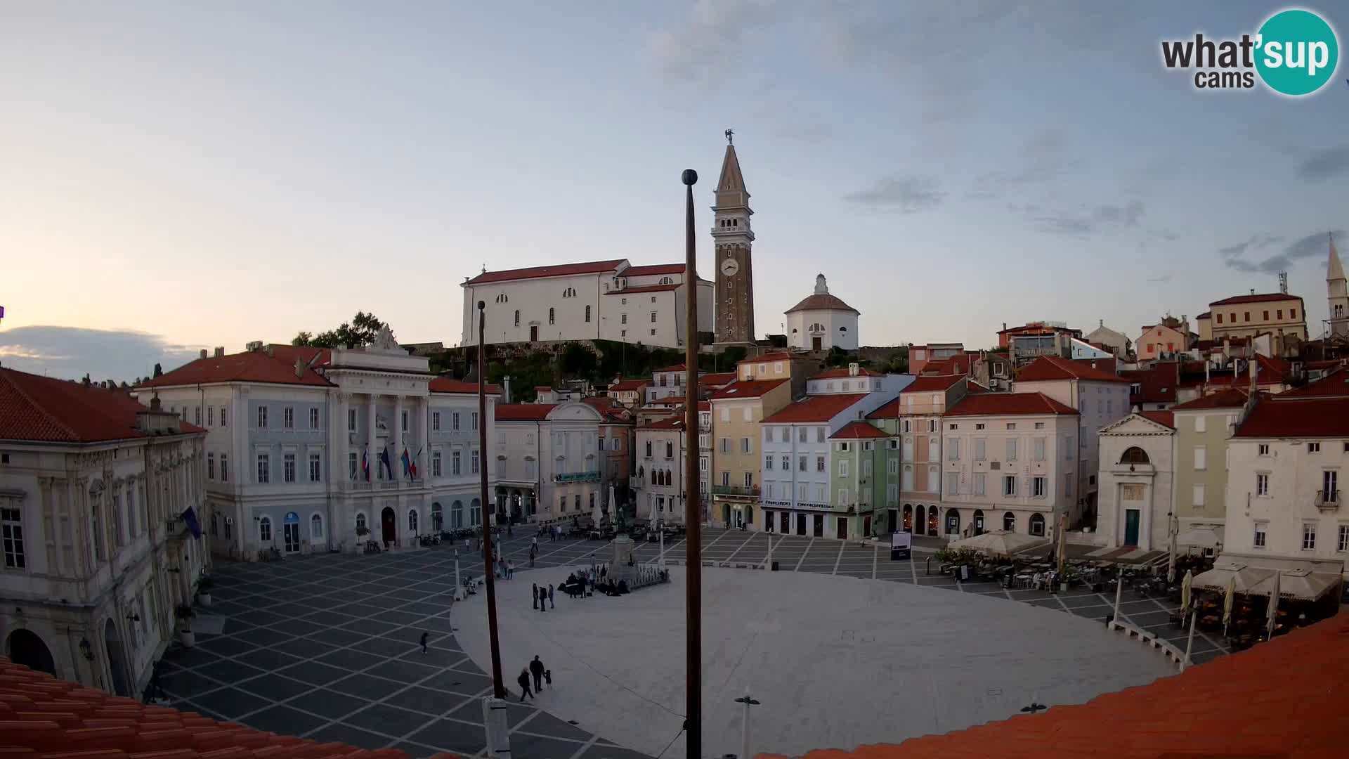 Webcam Live Pirano ( Piran )- Piazza Tartini