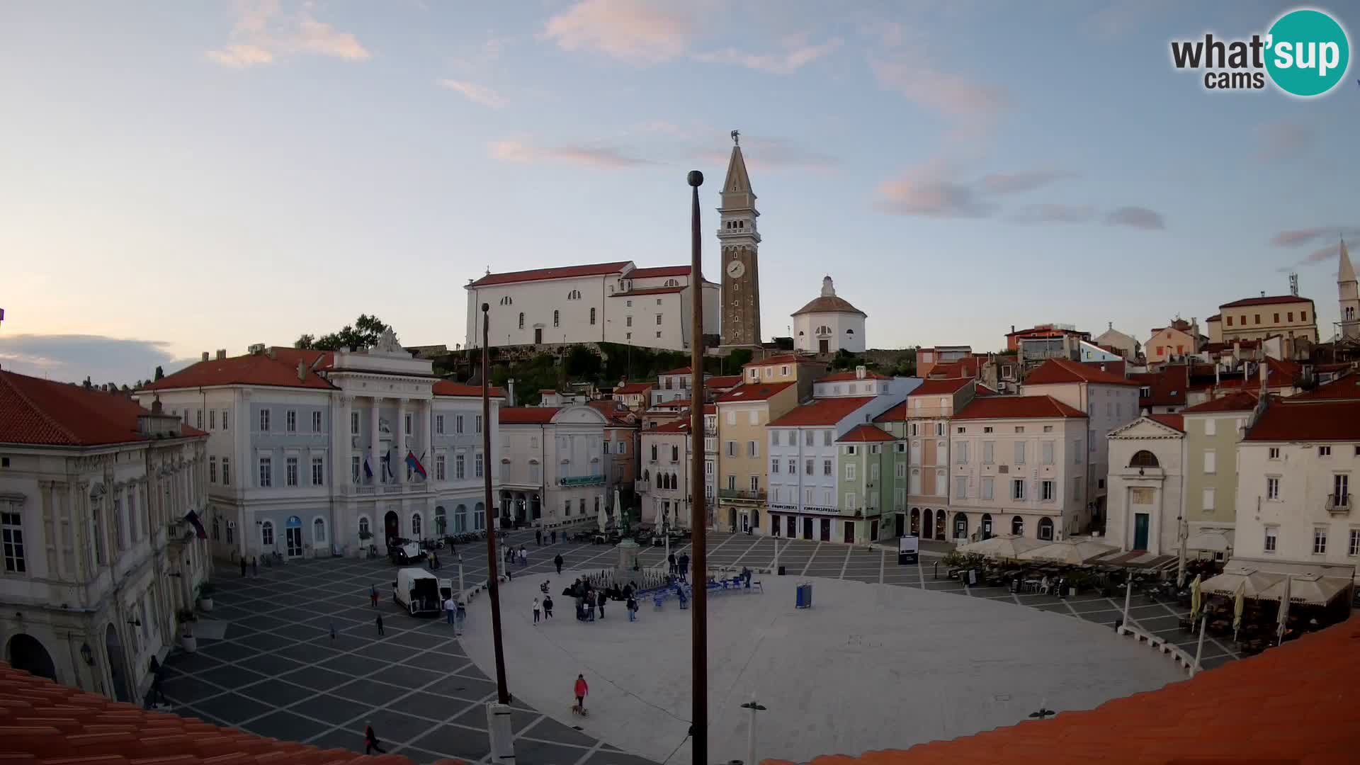 Kamera Piran v Živo – Tartinijev trg
