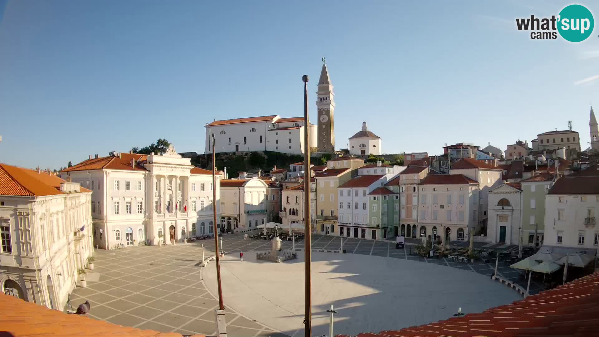Webcam Live Pirano ( Piran )- Piazza Tartini
