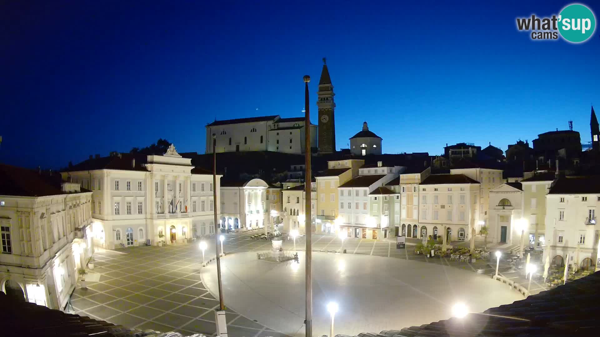 Webcam Piran – Plaza Tartini “Mestna Kavarna”