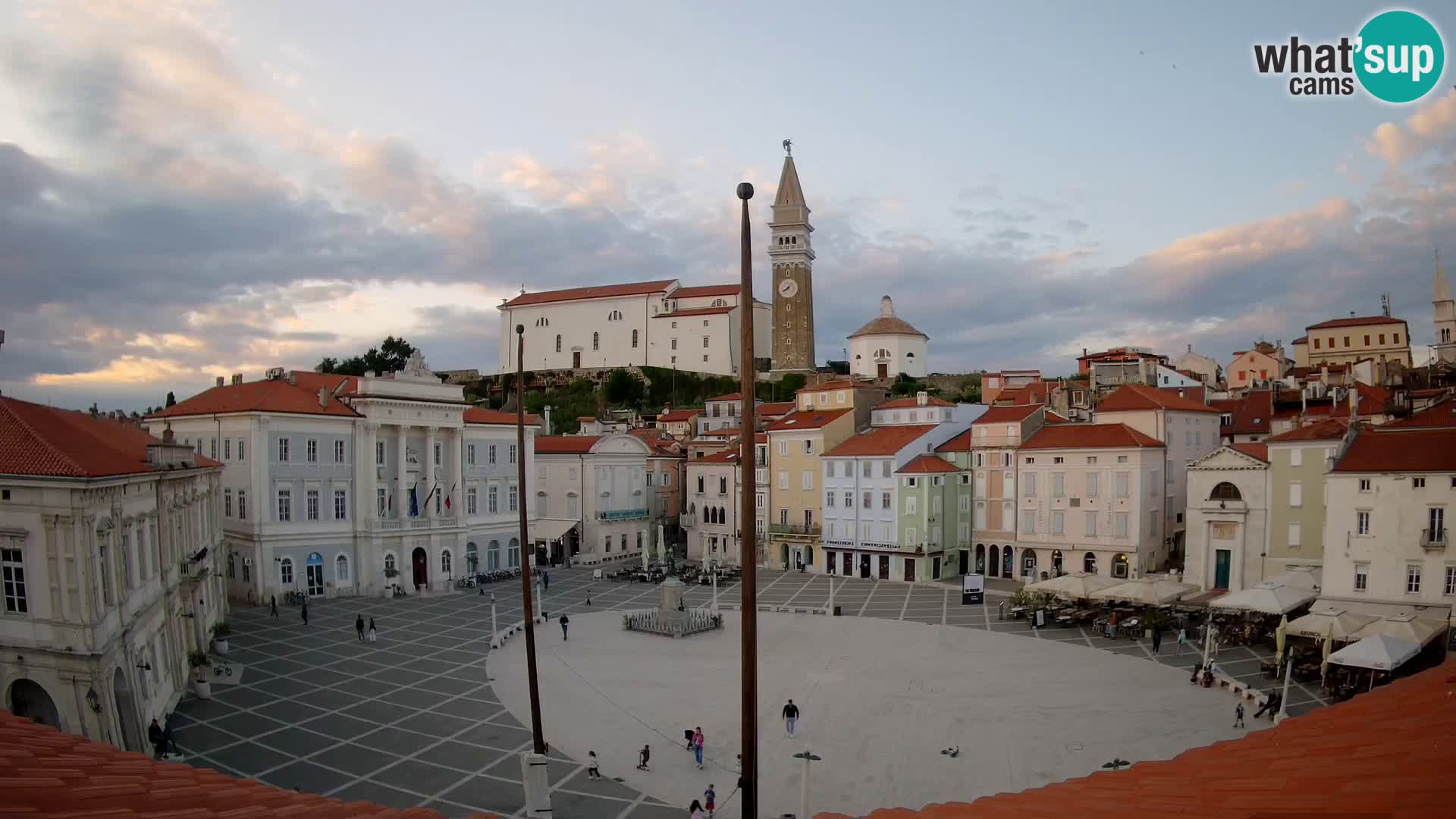 Webcam Live Piran – Carre Tartini “Mestna Kavarna”