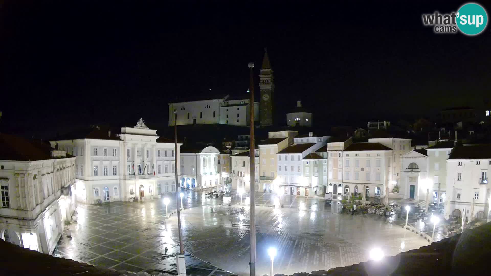 Webcam Pirano – Piazza Tartini dalla “Mestna Kavarna”