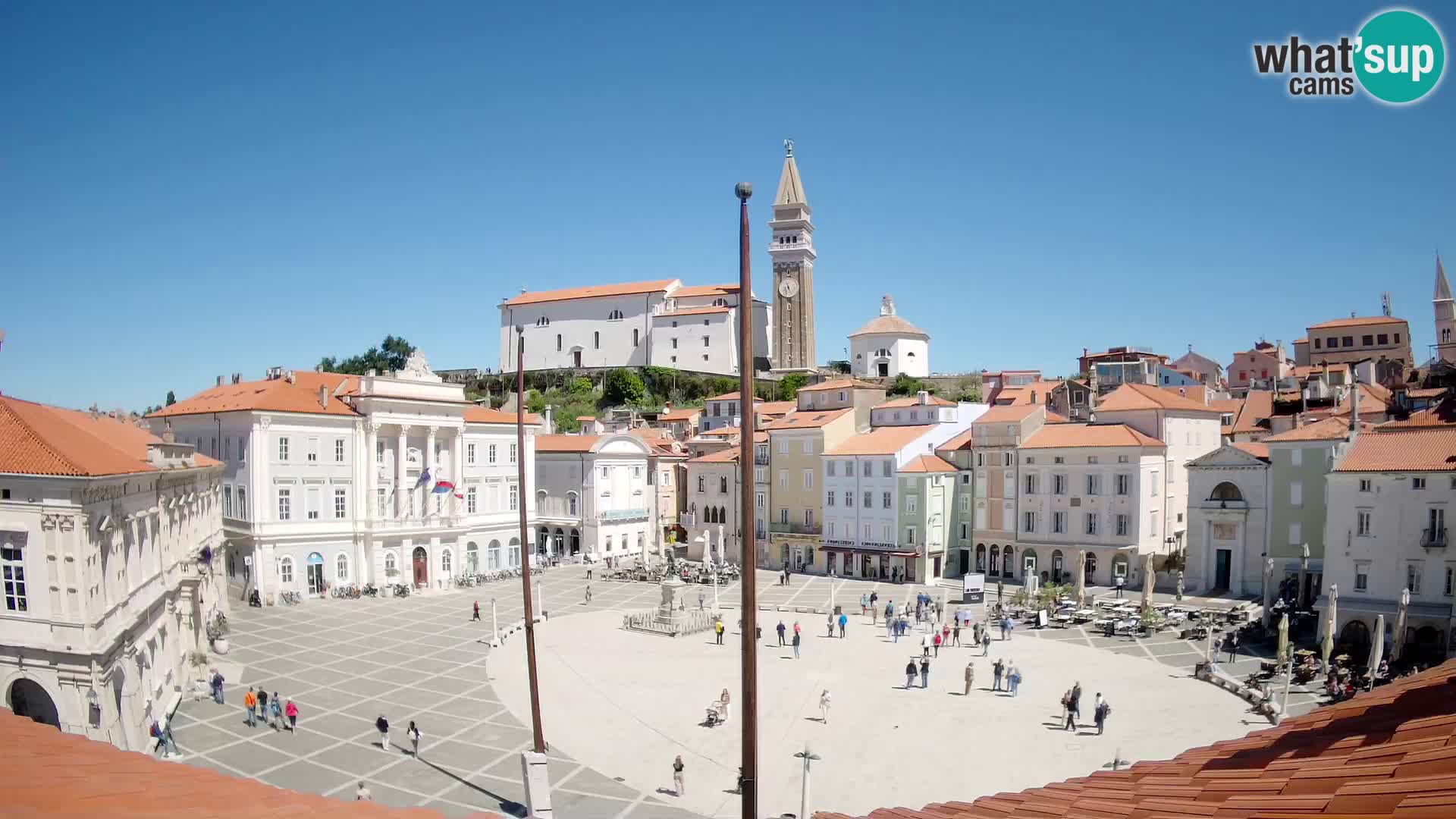 Webcam Piran – Tartini platz – Art Hotel Tartini