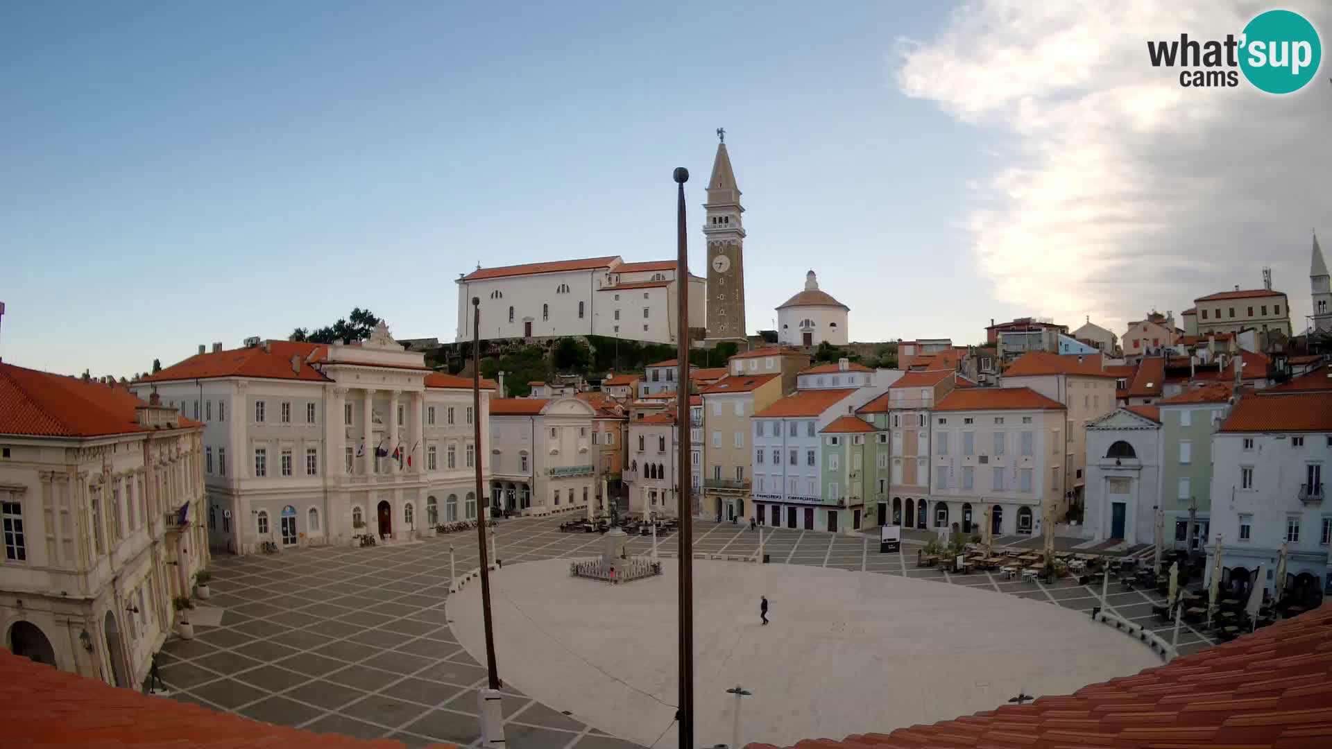 Web Kamera Piran – Tartinijev trg sa “Mestna Kavarna”