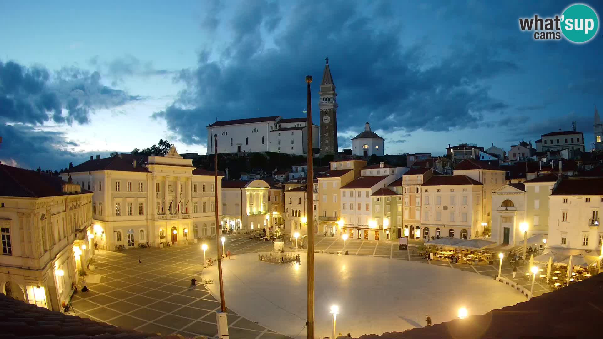 Webcam Piran – Plaza Tartini “Mestna Kavarna”