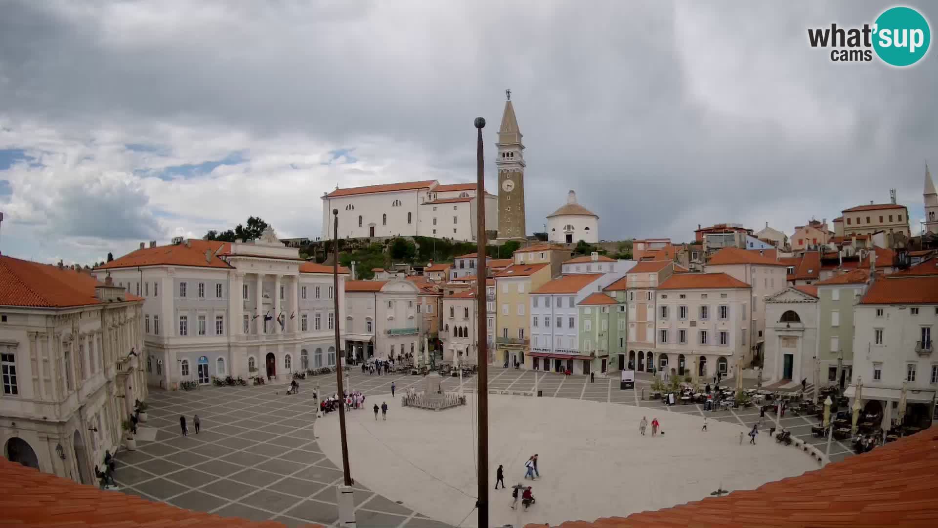 Webcam Live Pirano ( Piran )- Piazza Tartini