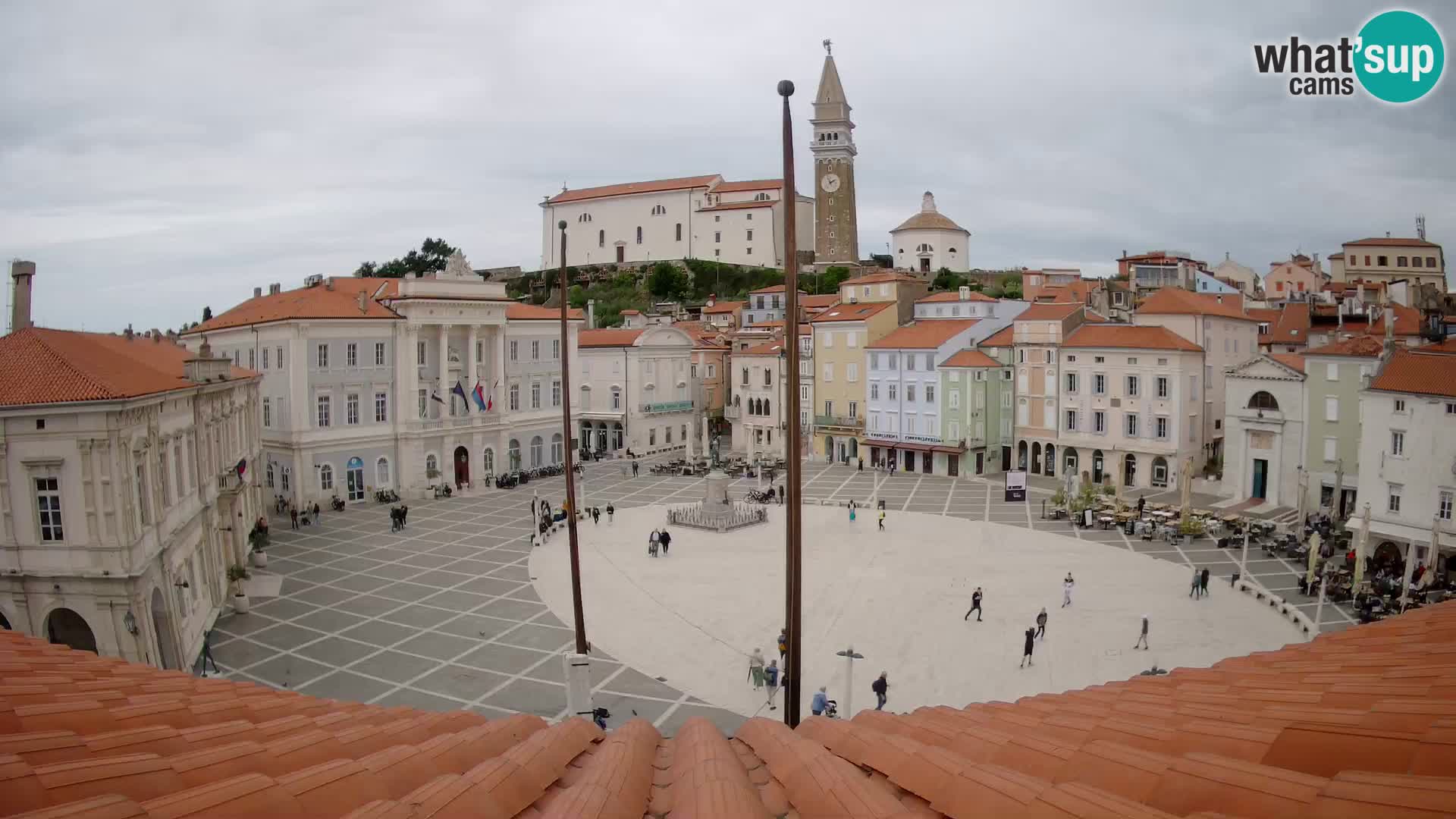 Kamera Piran v Živo – Tartinijev trg
