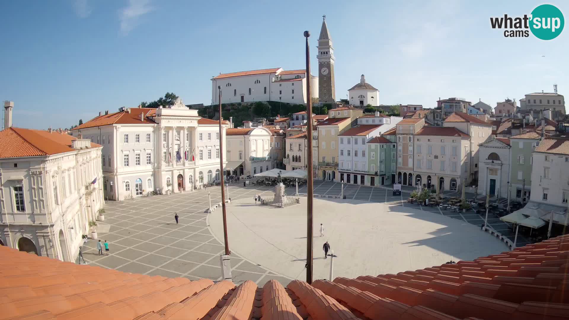 Webcam Piran – Plaza Tartini “Mestna Kavarna”