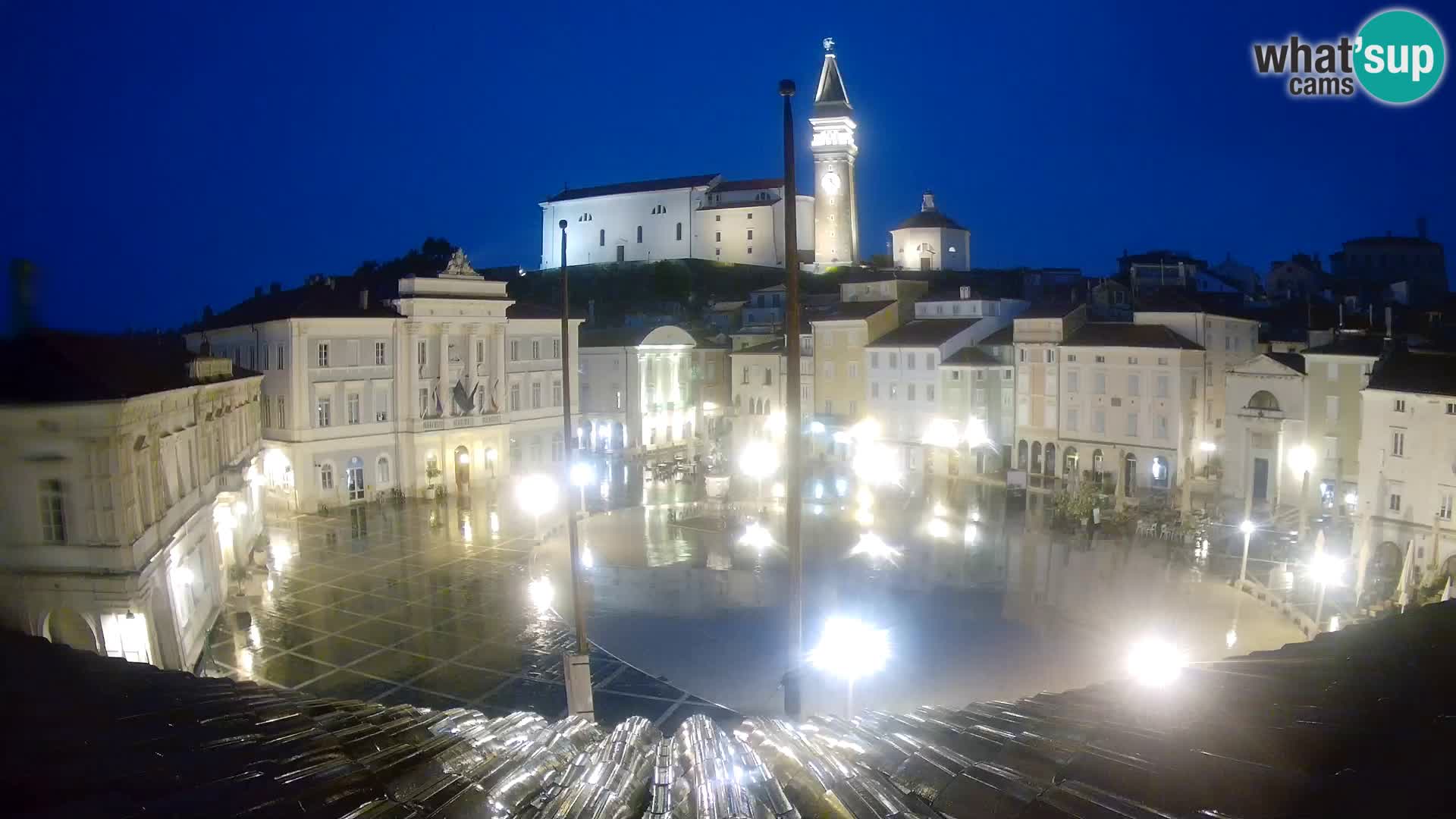 Webcam Pirano – Piazza Tartini dalla “Mestna Kavarna”
