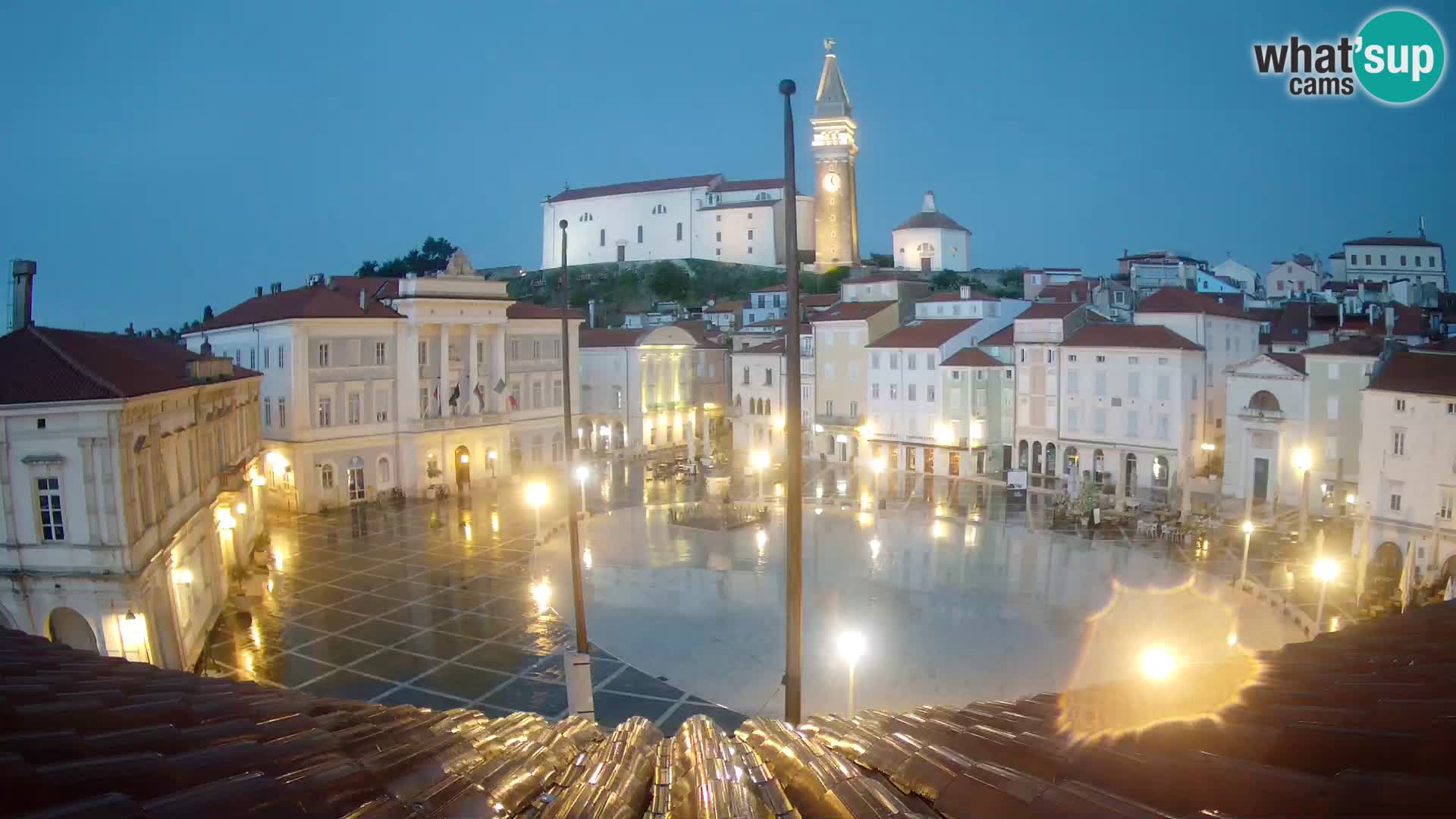 Webcam Pirano – Piazza Tartini dalla “Mestna Kavarna”
