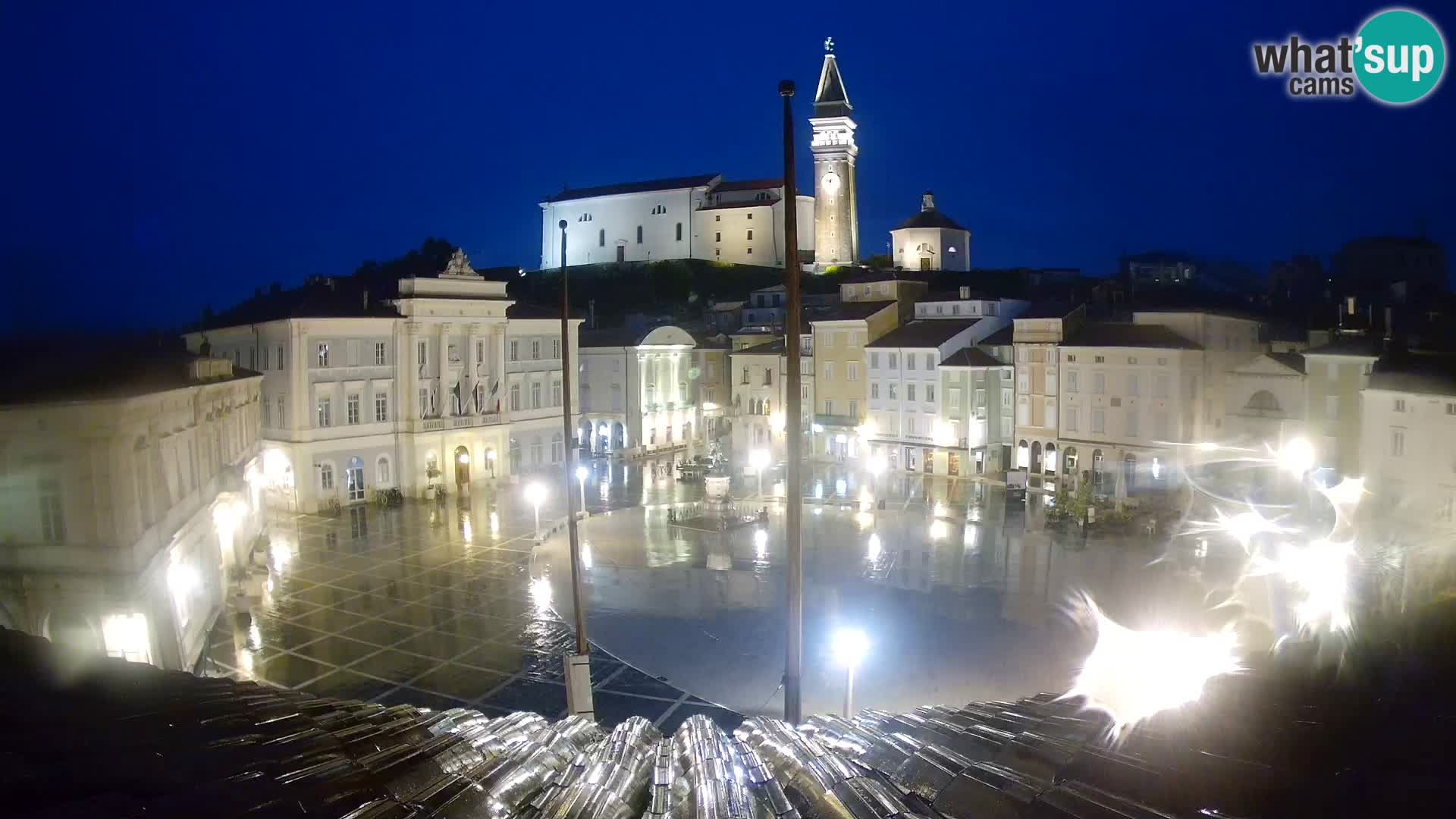 Webcam live Piran – Tartini Platz von “Mestna Kavarna”