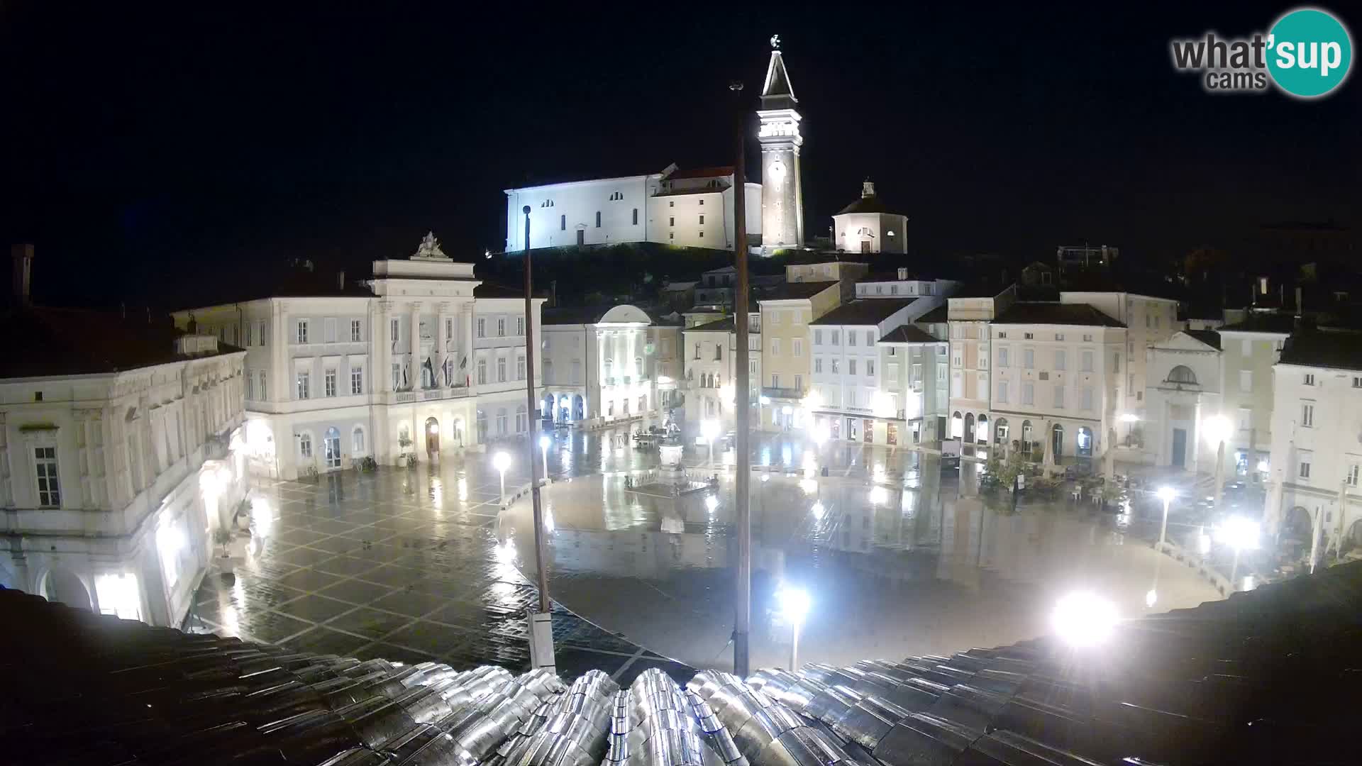 Webcam Piran – Plaza Tartini “Mestna Kavarna”