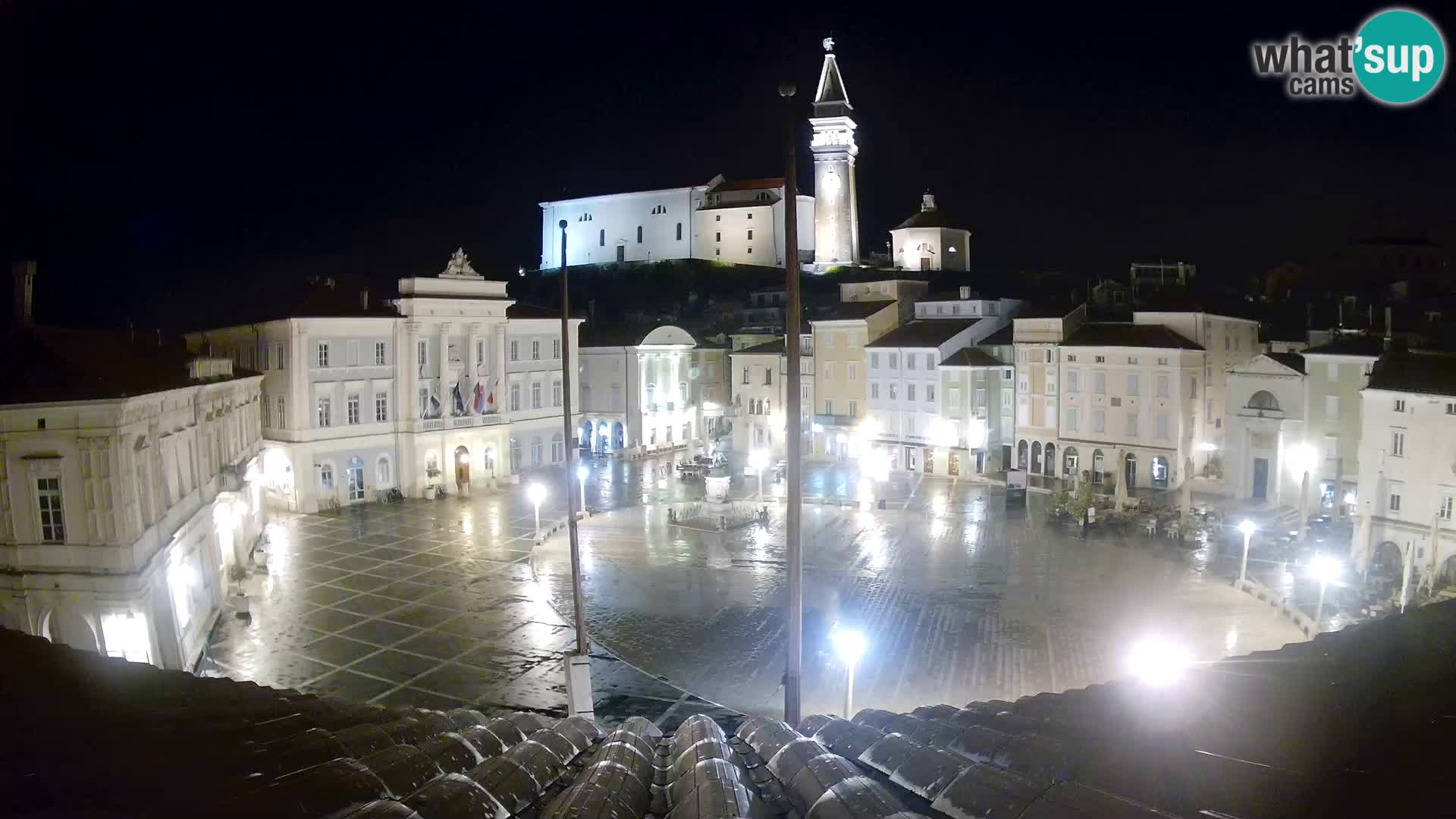 Webcam Piran – Plaza Tartini “Mestna Kavarna”