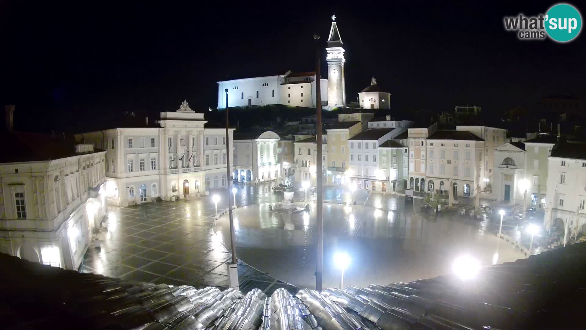 Web Kamera Piran – Tartinijev trg sa “Mestna Kavarna”
