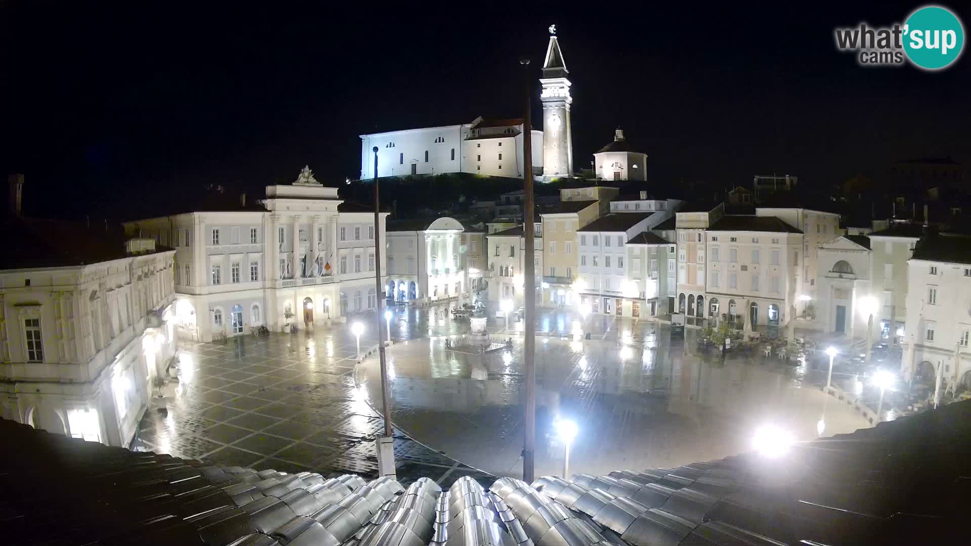 Webcam Pirano – Piazza Tartini dalla “Mestna Kavarna”
