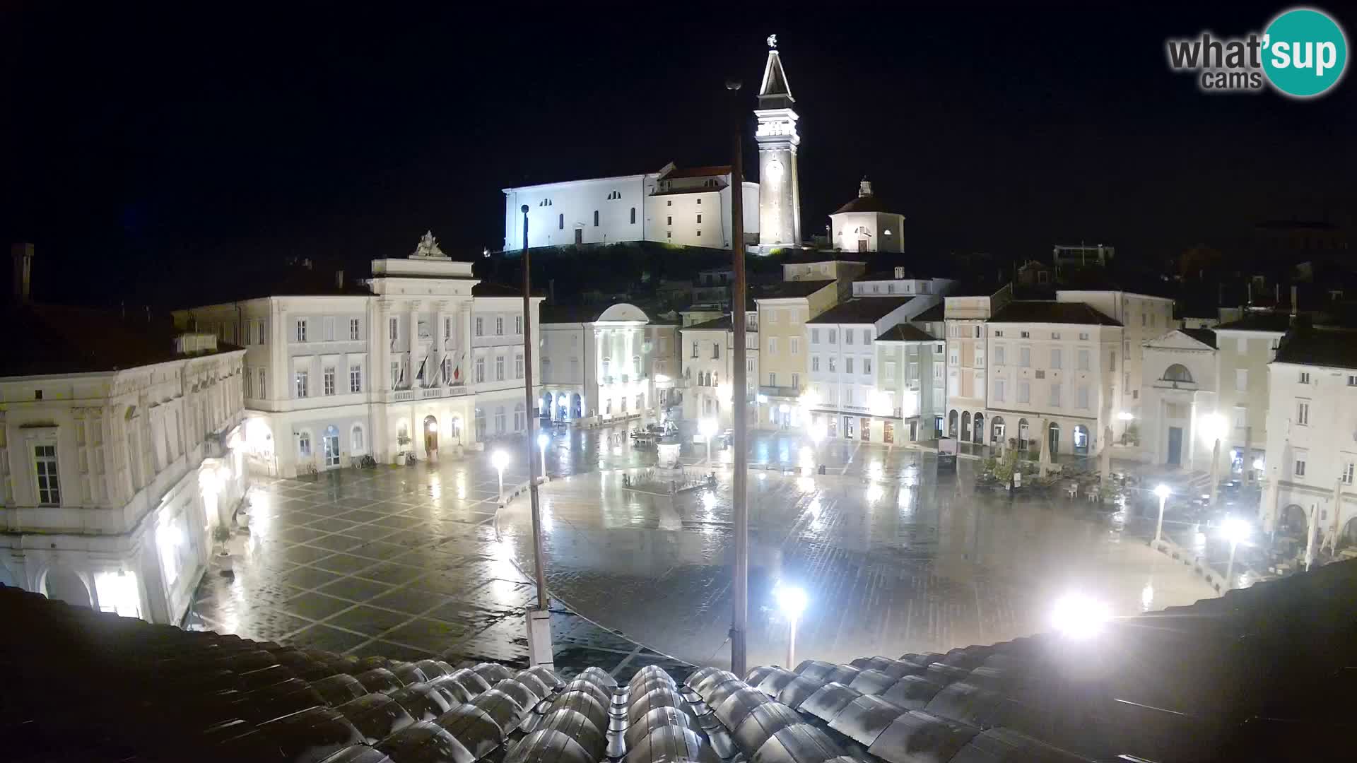 Webcam Piran – Plaza Tartini “Mestna Kavarna”