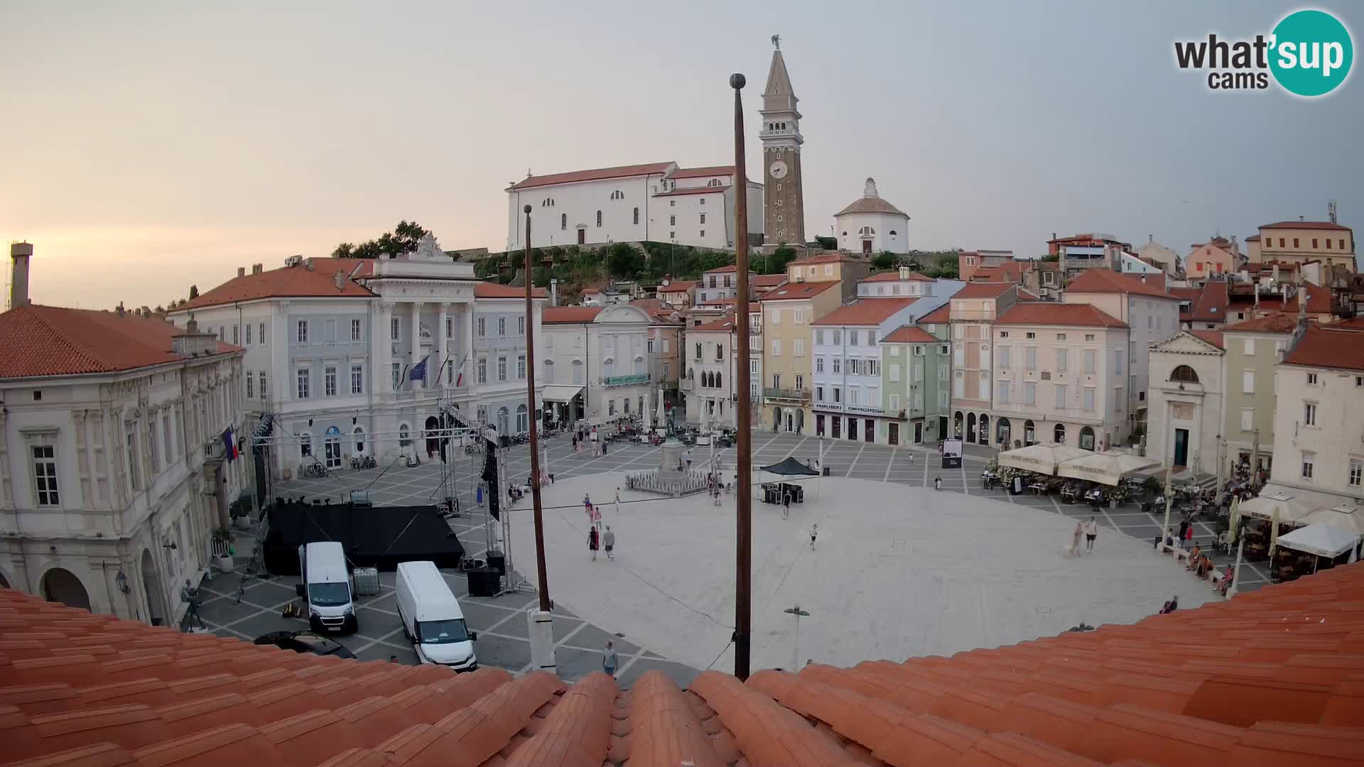 Kamera Piran v Živo – Tartinijev trg