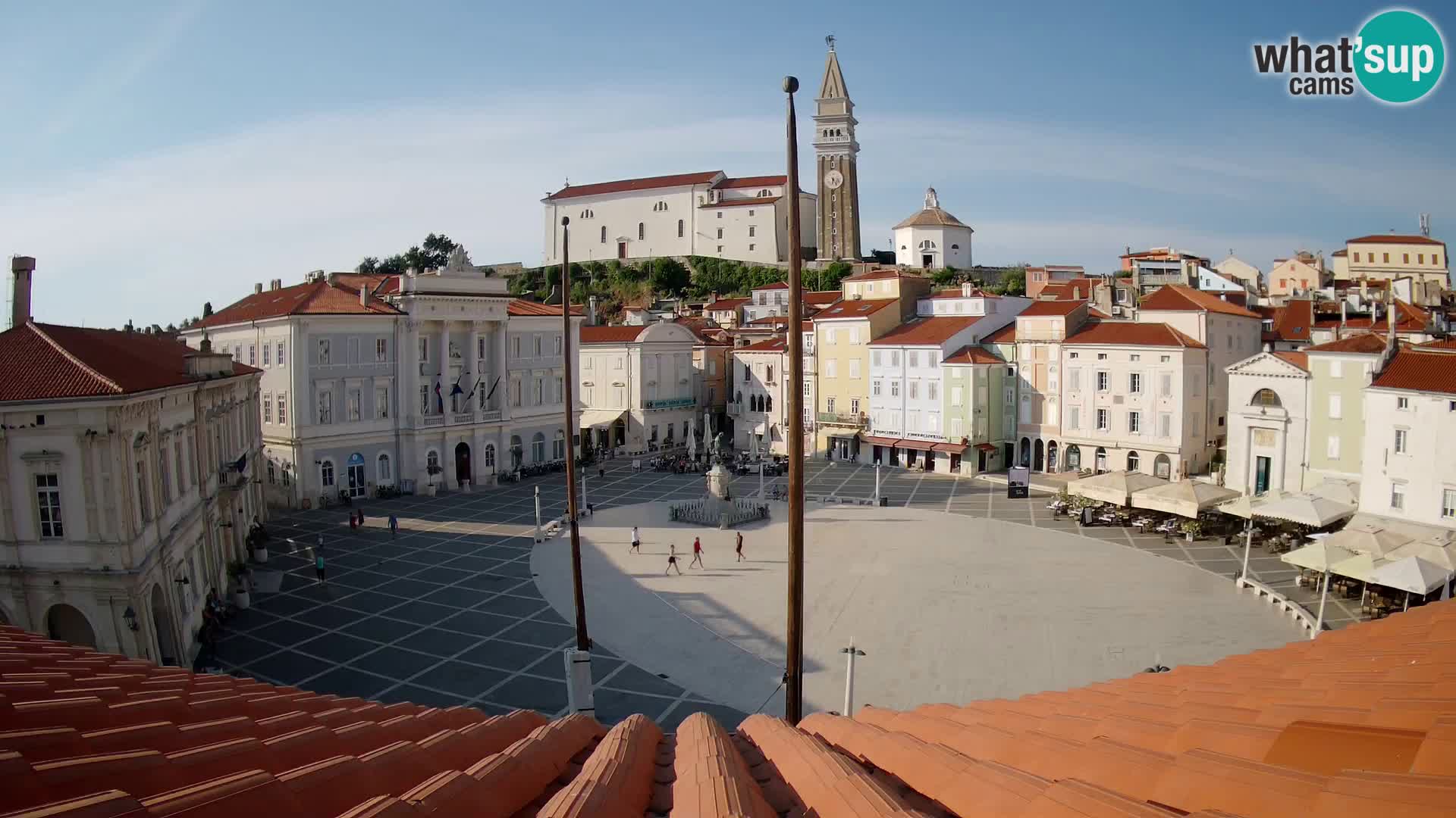 Web Kamera Piran – Tartinijev trg sa “Mestna Kavarna”