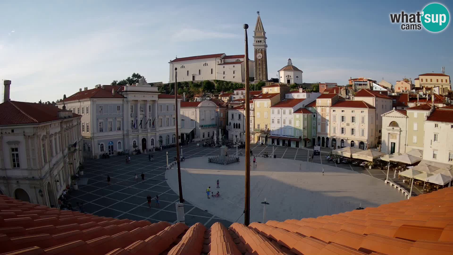 Webcam Pirano – Piazza Tartini dalla “Mestna Kavarna”