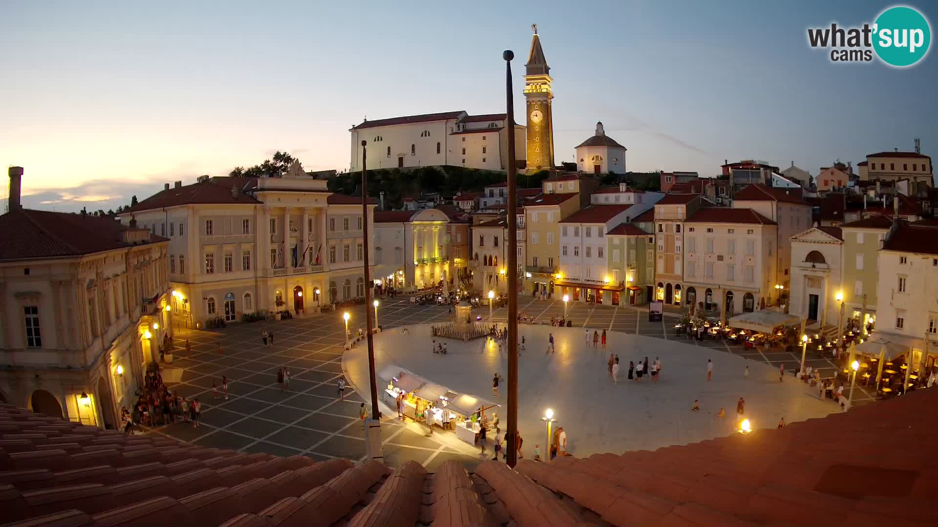 Webcam Live Piran – Carre Tartini “Mestna Kavarna”