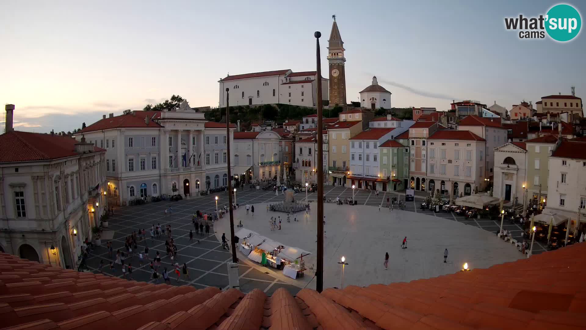 Webcam Piran – Plaza Tartini “Mestna Kavarna”