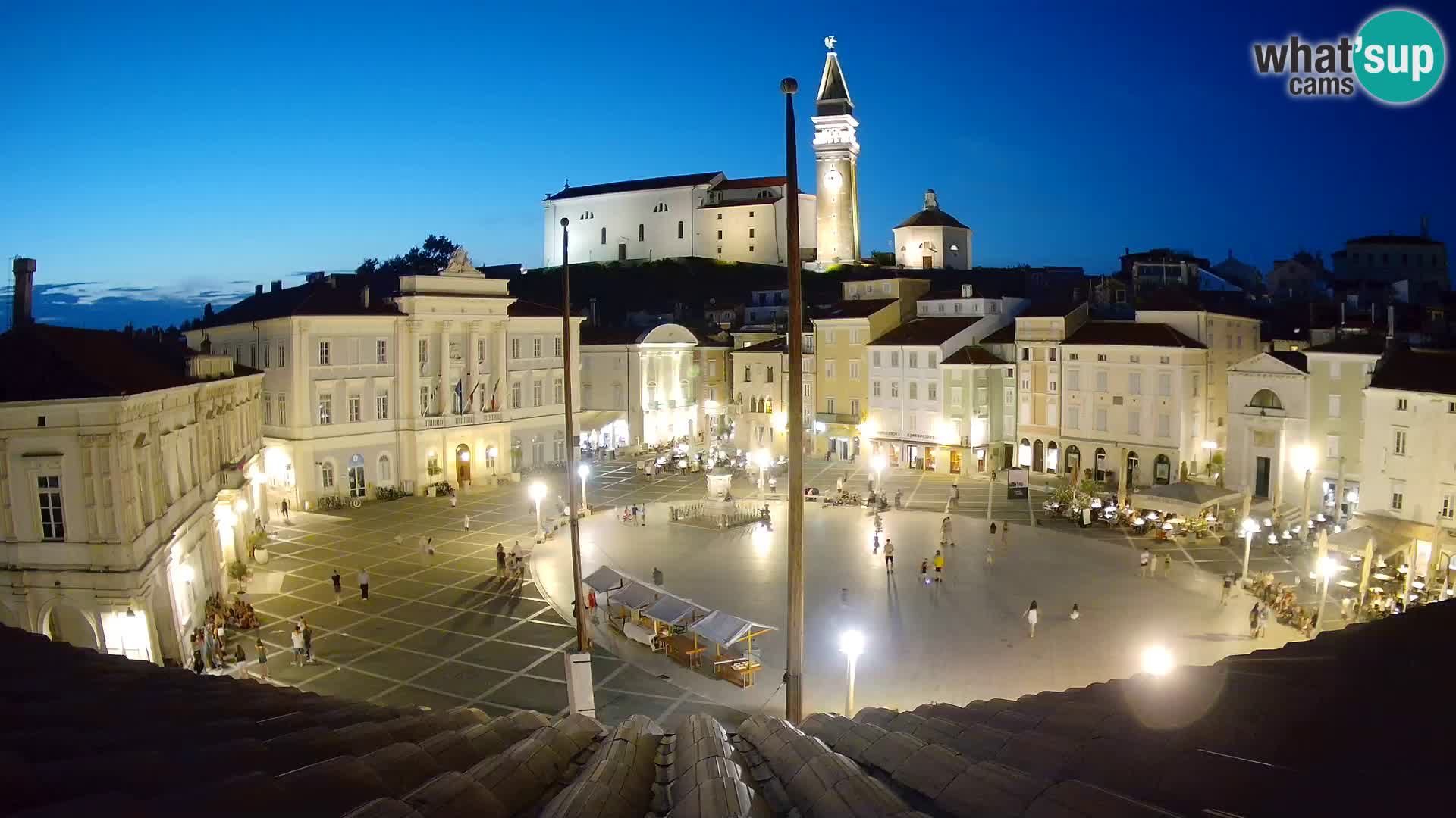 Webcam Live Piran – Carre Tartini “Mestna Kavarna”