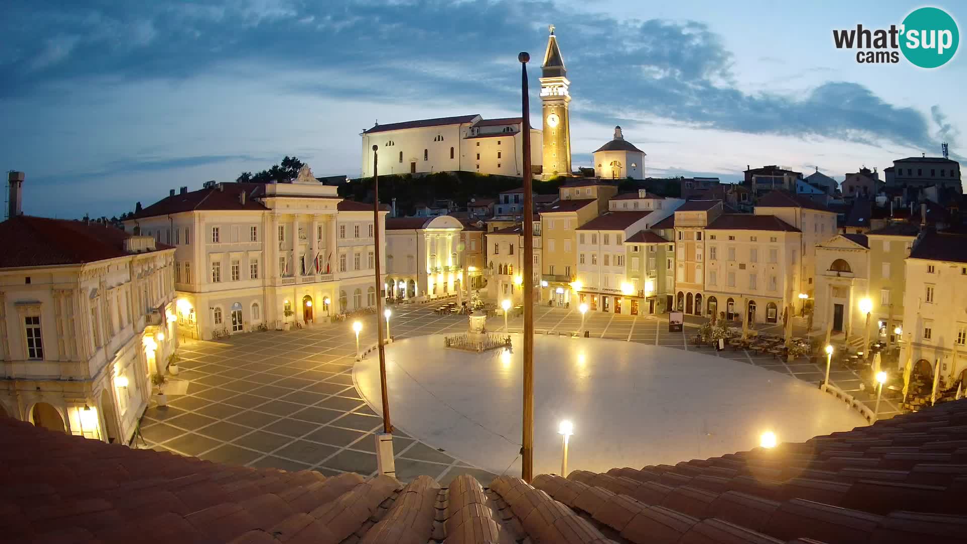 Webcam Piran – Tartini platz – Art Hotel Tartini