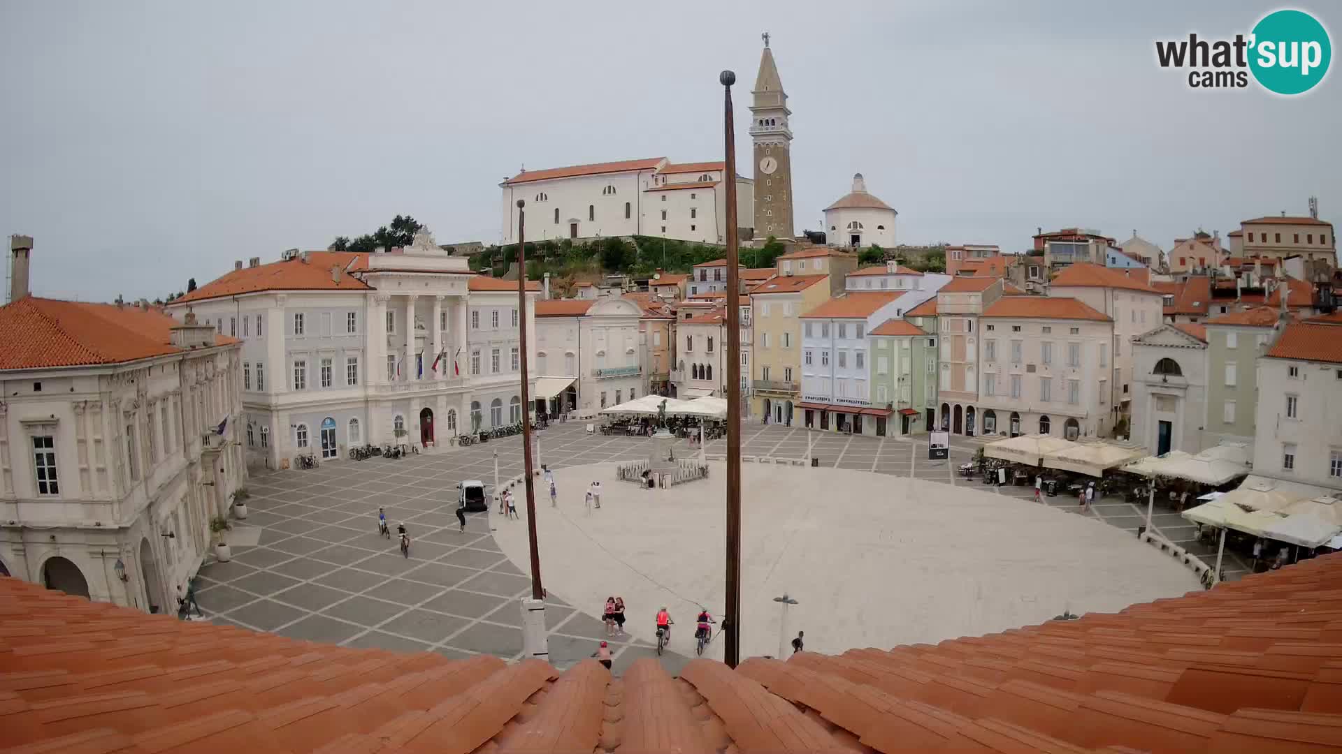 Web Kamera Piran – Tartinijev trg sa “Mestna Kavarna”