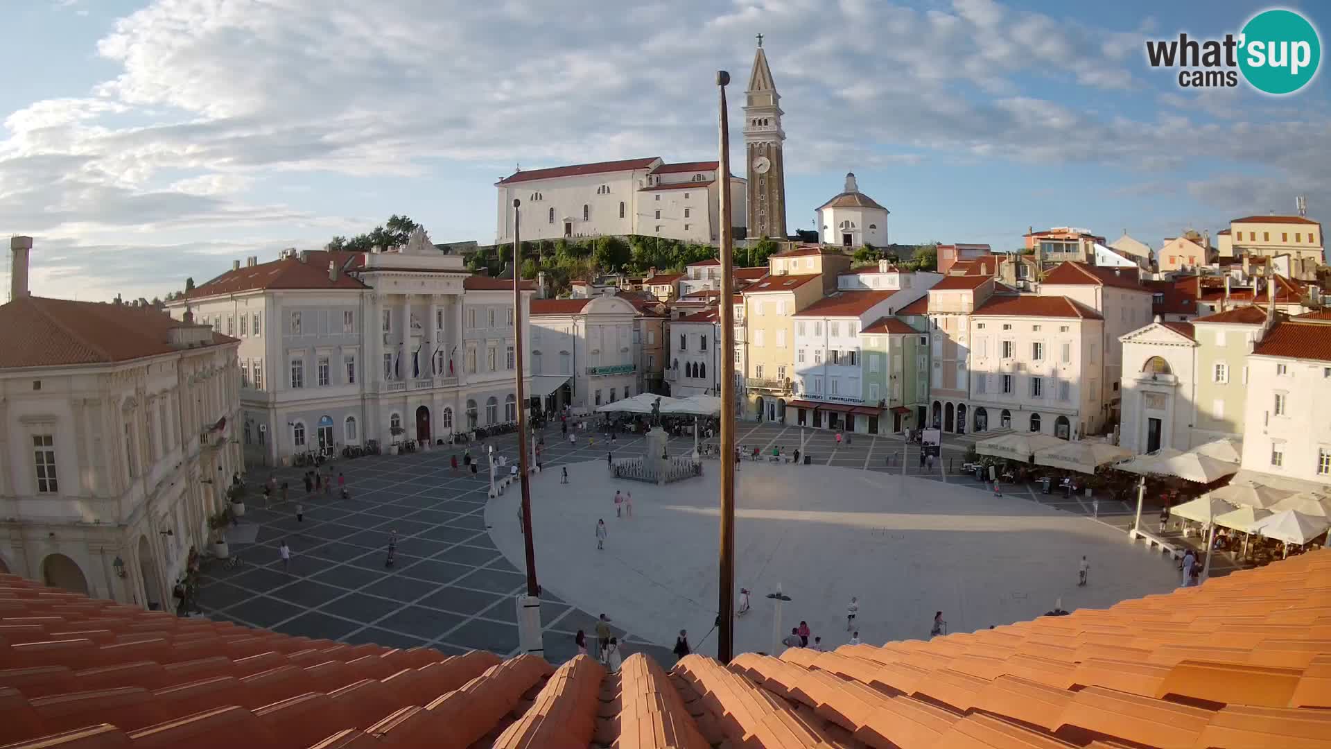 Kamera Piran v Živo – Tartinijev trg