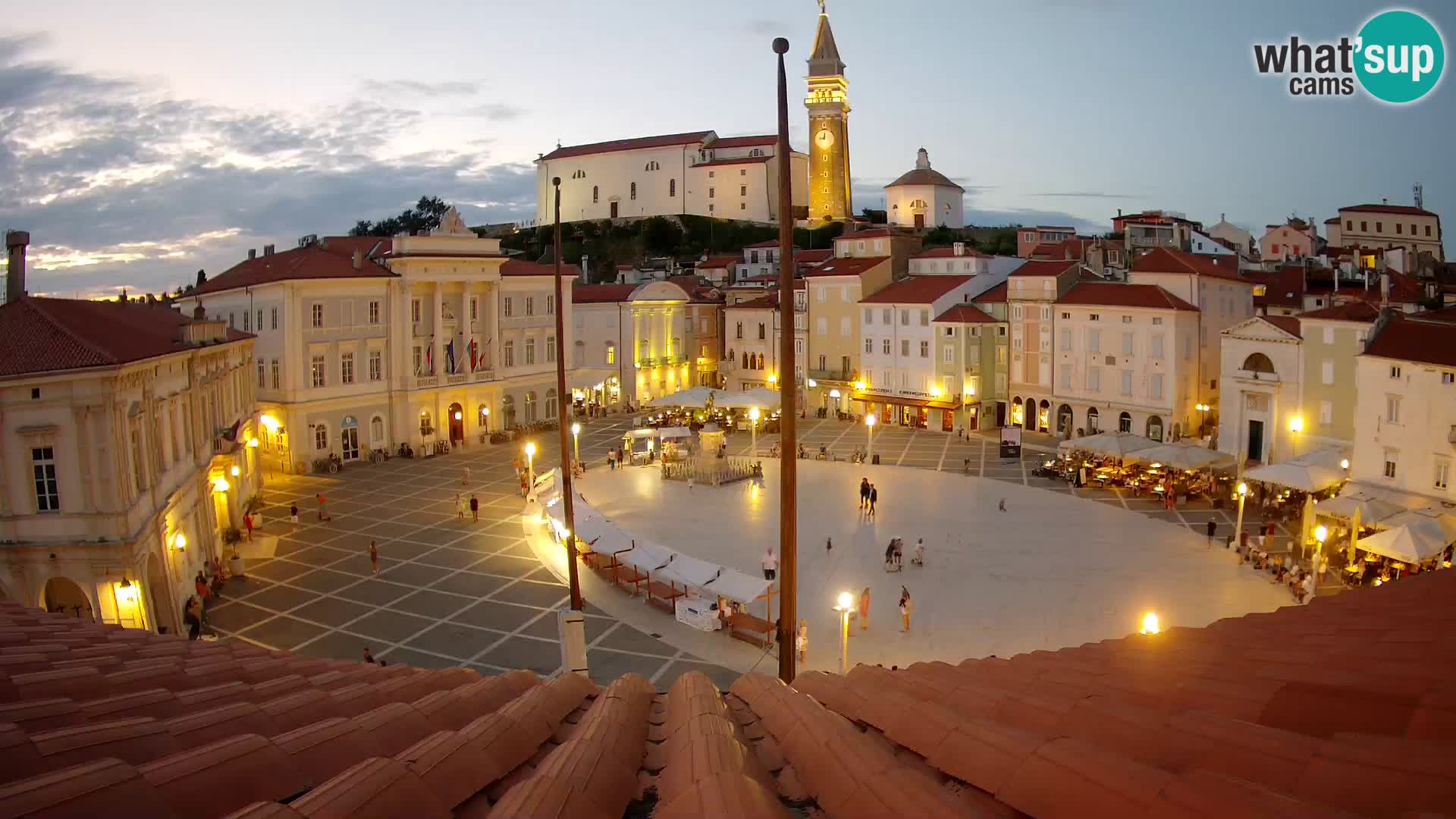 Webcam Piran – Tartini platz – Art Hotel Tartini