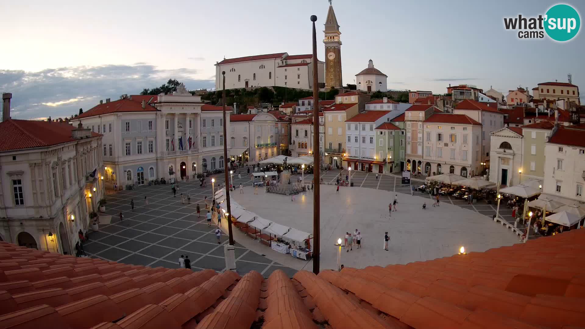 Live Webcam Piran – Tartini square – Art Hotel