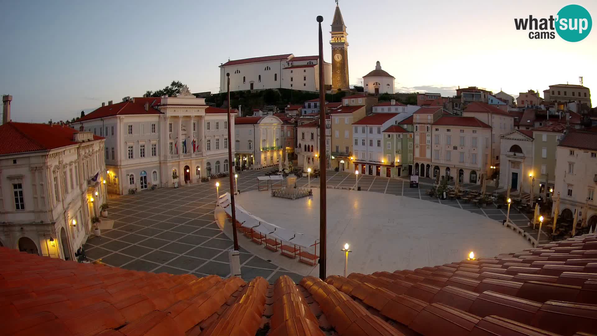 Kamera Piran v Živo – Tartinijev trg