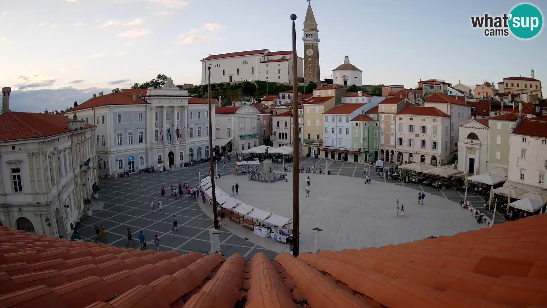 Webcam Live Piran – Carre Tartini “Mestna Kavarna”